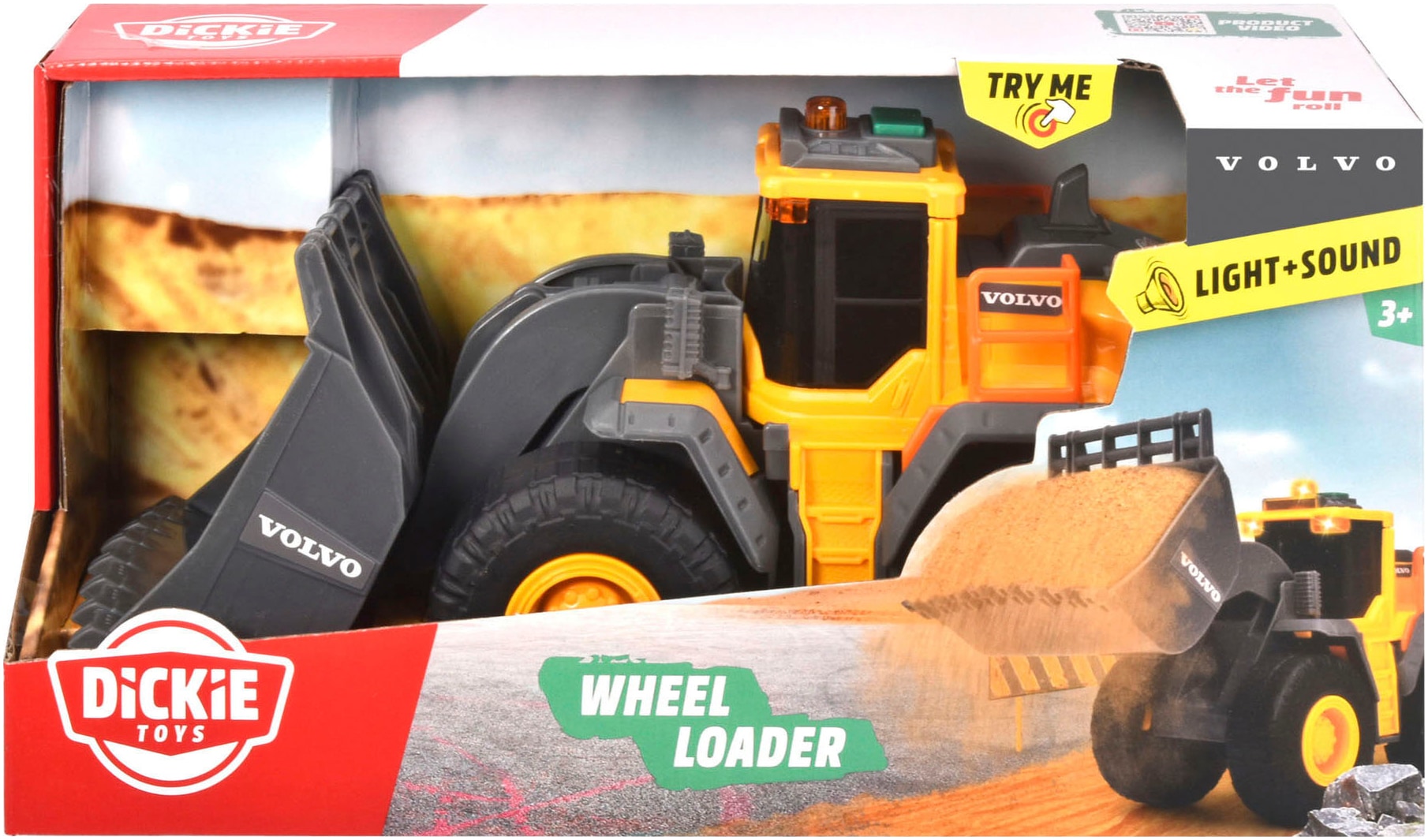 Dickie Toys Spielzeug-Radlader »Volvo Wheel Loader«, mit Licht und Sound