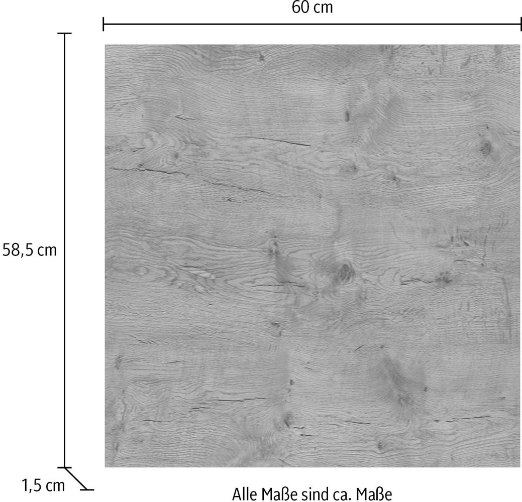 IMPULS KÜCHEN Schrankwange »Abdeckboden (Top-Platte)«, in vielen Breiten; 1,6 cm stark, 58,5 cm tief; passend zu allen Serien