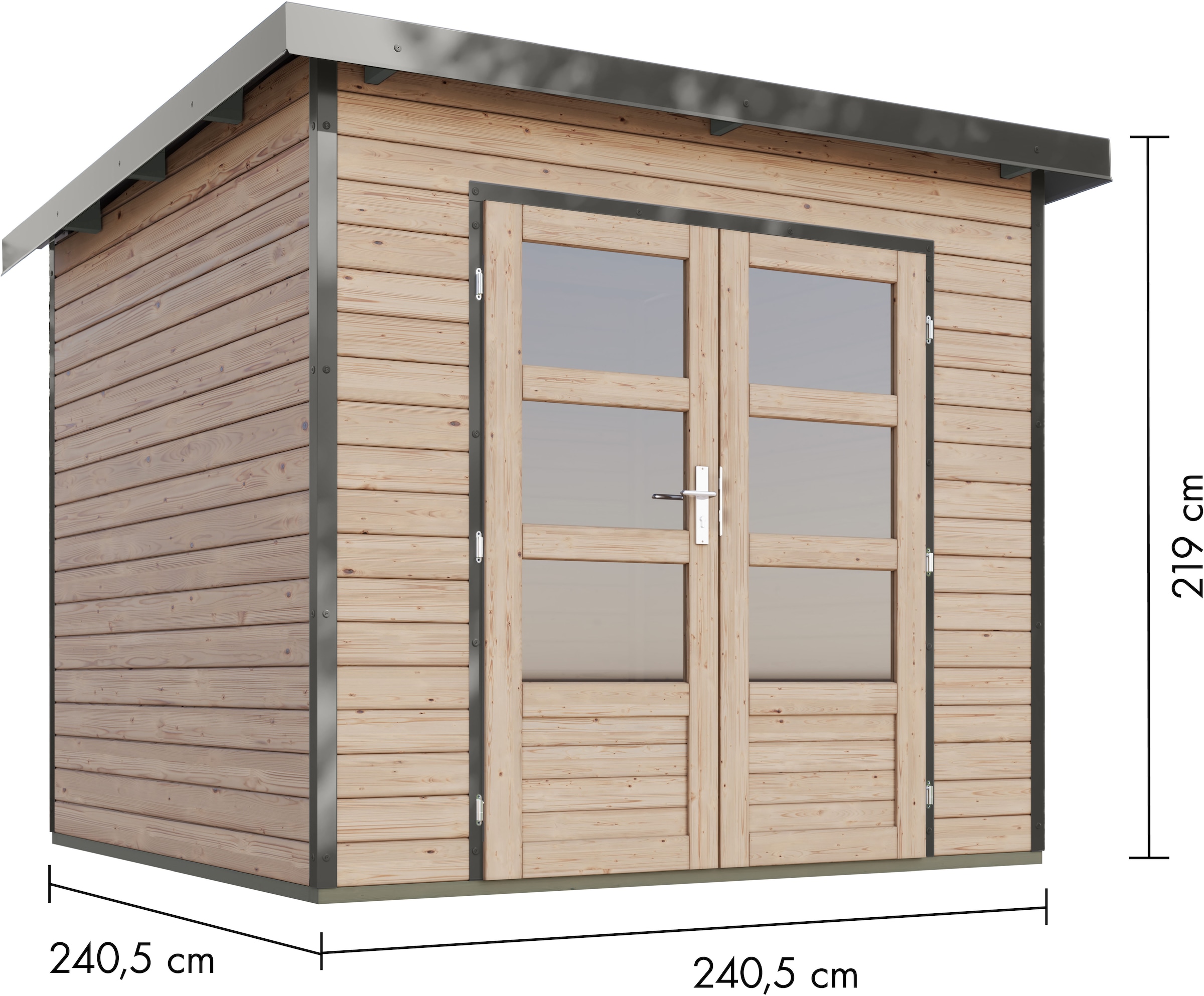 Karibu Gartenhaus »Plutino 3, in verschiedenen Farben«