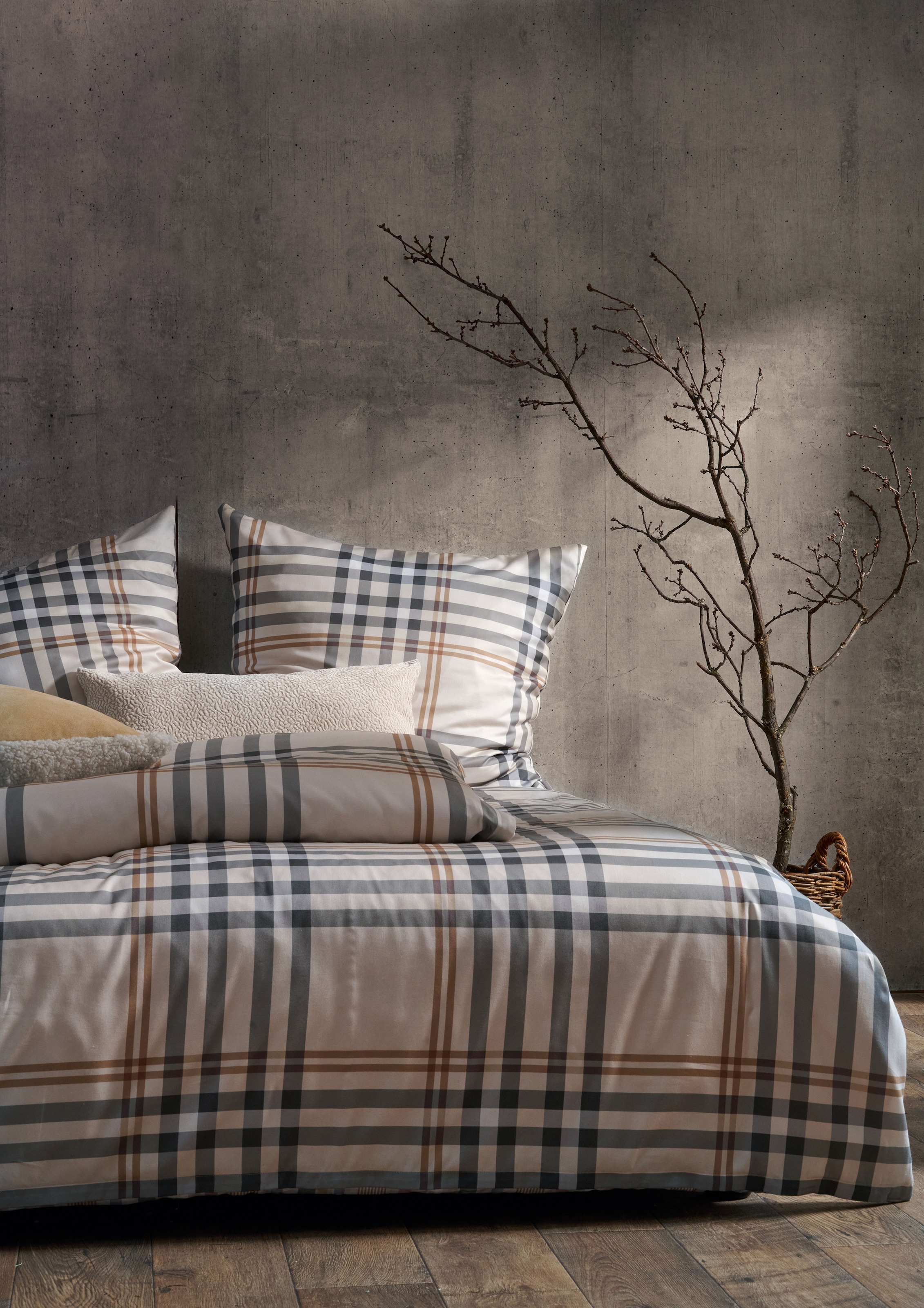 APELT Bettwäsche "Jeremy" 2 Bettwäsche-Set mit Reißverschluss, Baumwoll-Satin, Digitaldruck