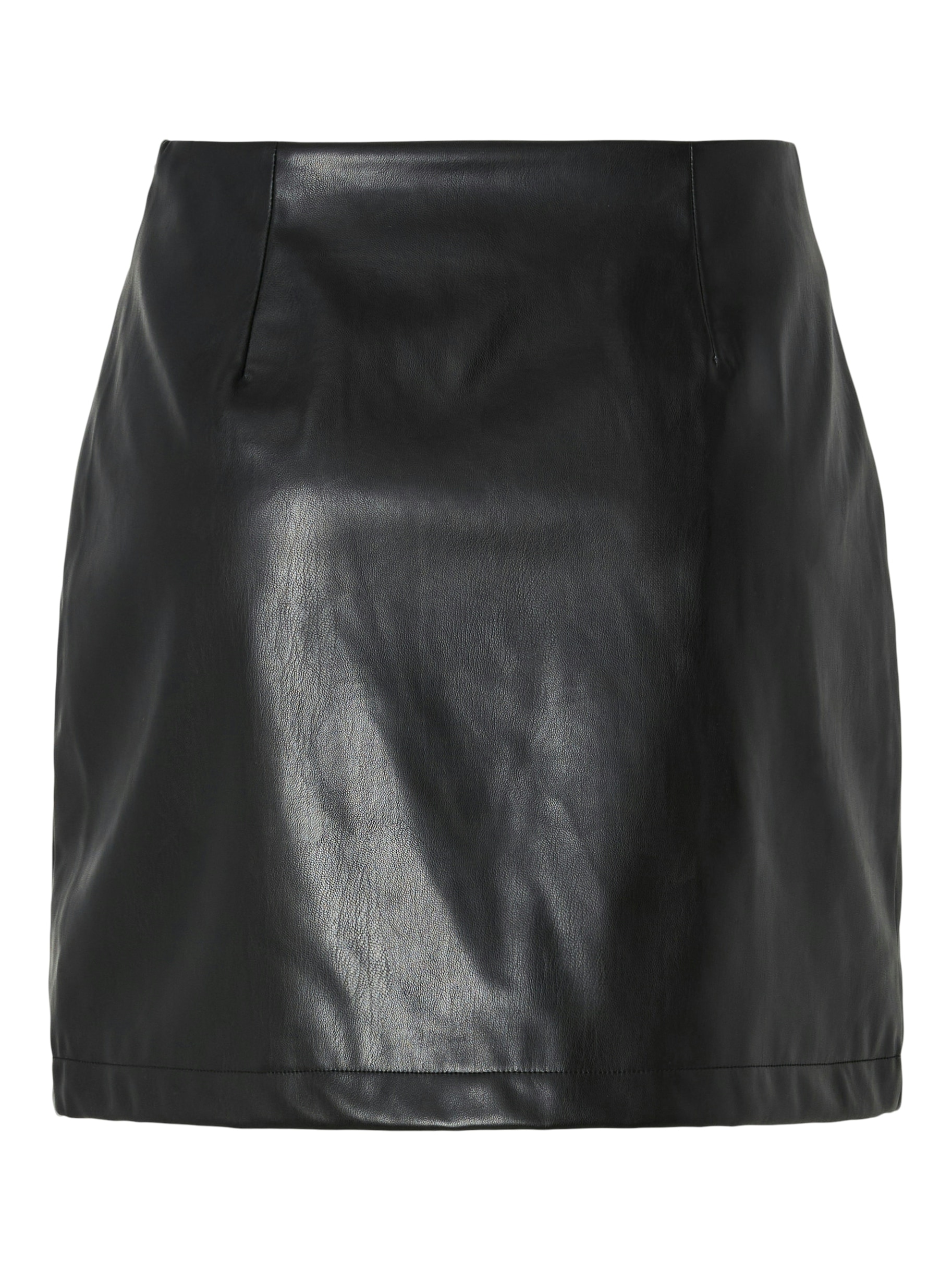 pieces Minirock »PCVERA HW SHORT SKIRT NOOS WB PU« mit leicht glänzender Optik
