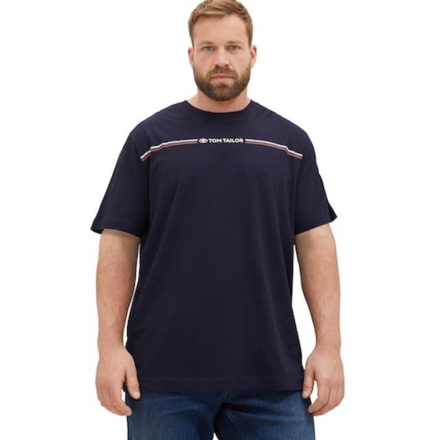 TOM TAILOR PLUS T-Shirt, mit spaßigem Pailletten-Frontprint bei ♕