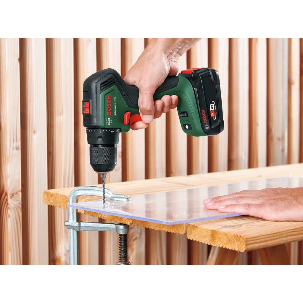 Bosch Home & Garden Akku-Bohrschrauber »UniversalDrill 18V-60«