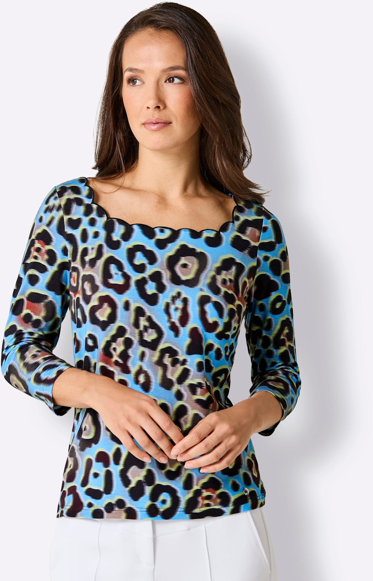 CREATION L PREMIUM 3/4-Arm-Shirt »Lyocell-Shirt« 1 tlg.