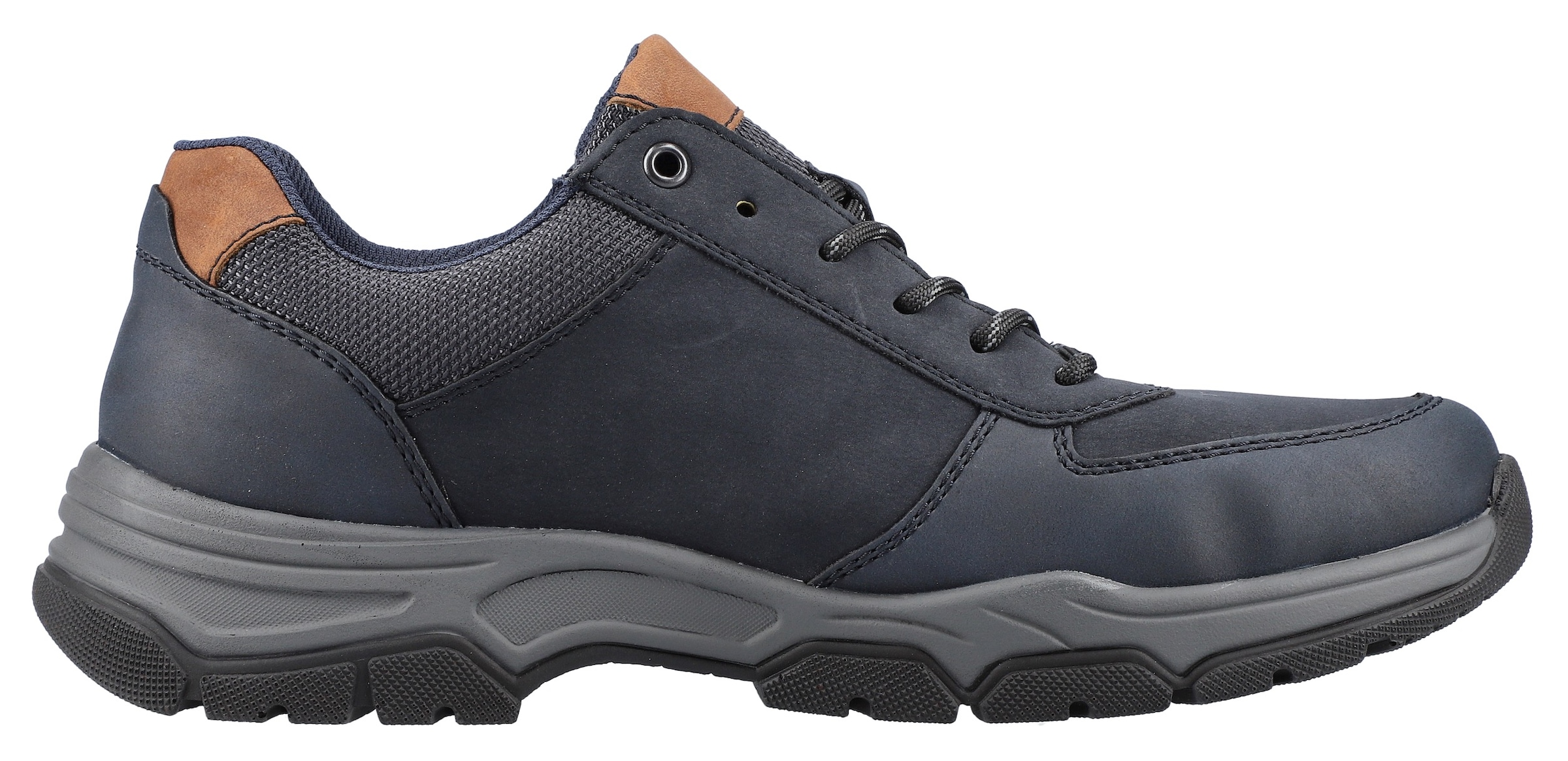 Rieker Sneaker  , Freizeitschuh, Outdoorschuh, Schnürschuh mit gepolstertem Schaftrand