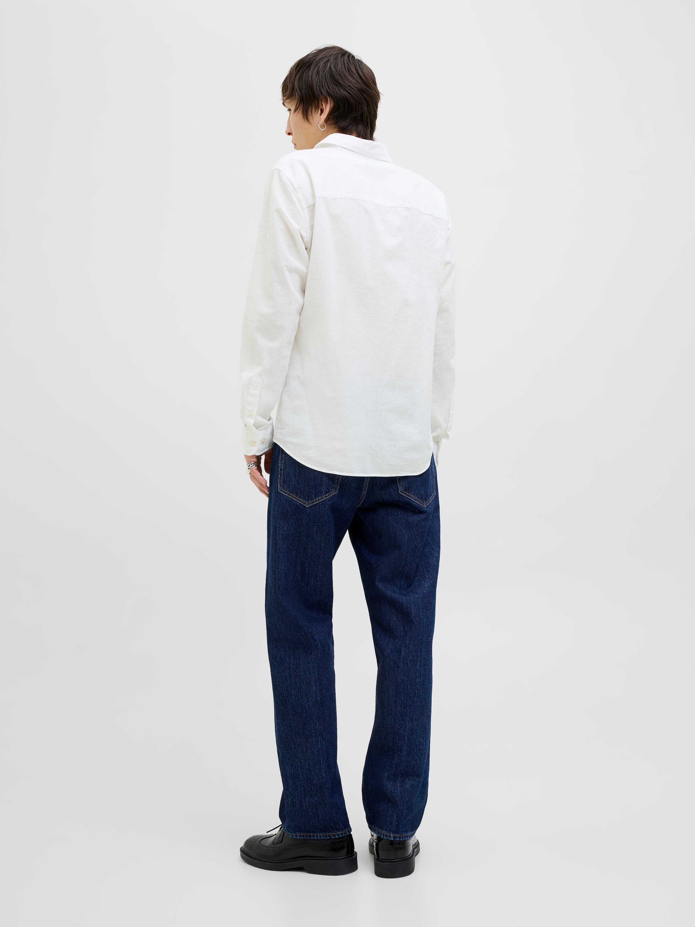 Jack & Jones Langarmhemd »JJEBREEZE SHIRT LS SN«, mit Hemdkragen