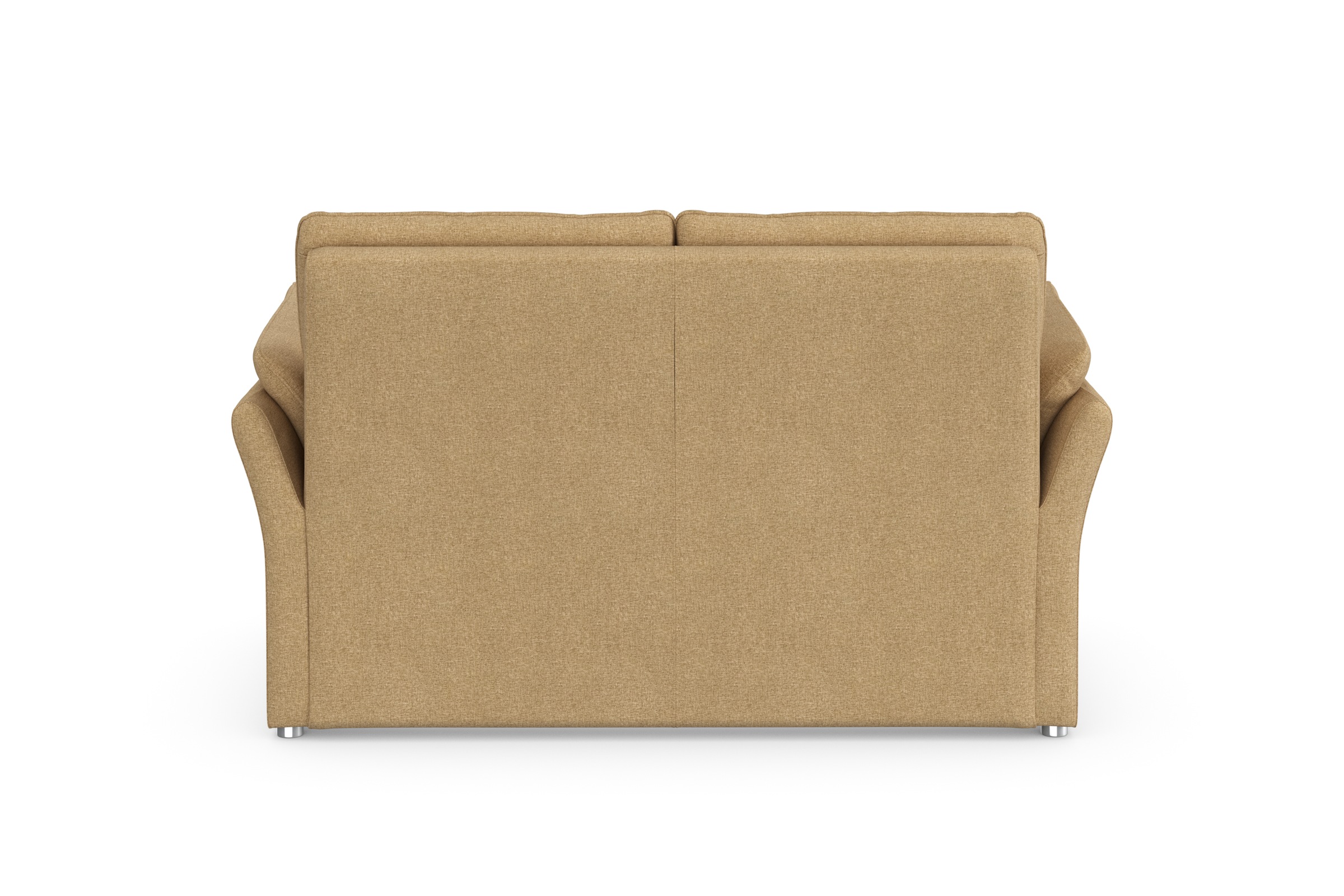 DOMO collection 2-Sitzer »Pina, schmale Armlehnen, mit Federkern, kompakt & elegant«, Hoher Sitzkomfort, Feinstruktur, beige, Breite 159 cm