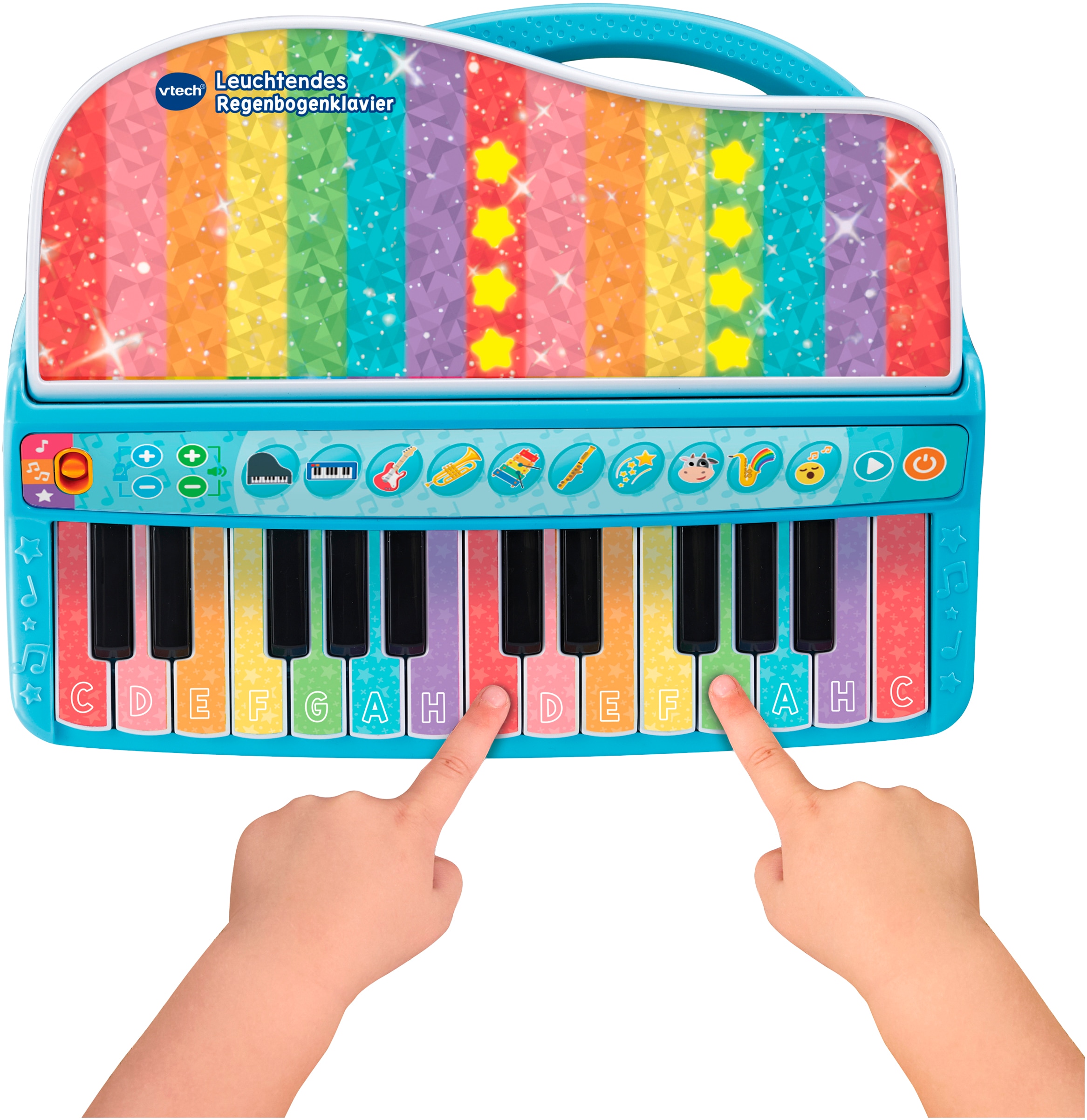 Vtech® Spielzeug-Musikinstrument »Leuchtendes Regenbogenklavier« mit Lichteffekten