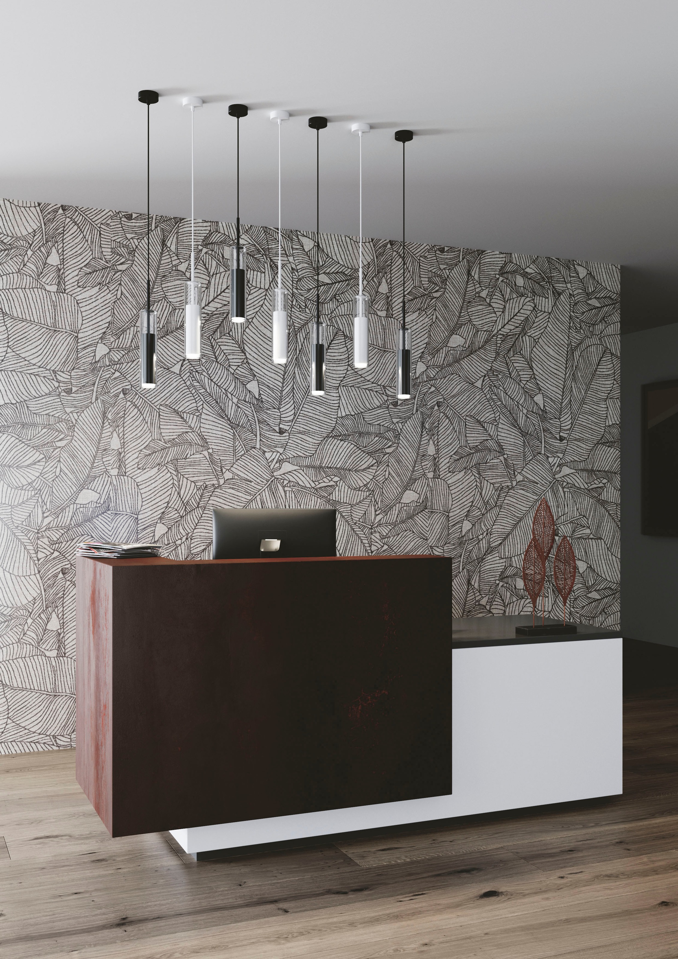 ECO-LIGHT Pendelleuchte »NERO«, Leuchtmittel GU10 | ohne Leuchtmittel