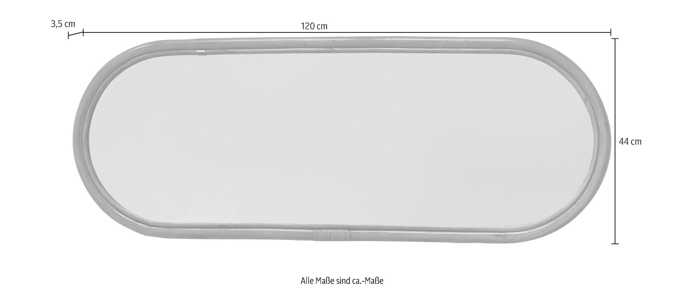 TOM TAILOR HOME Wandspiegel, mit TOM TAILOR Metallring am Rahmen