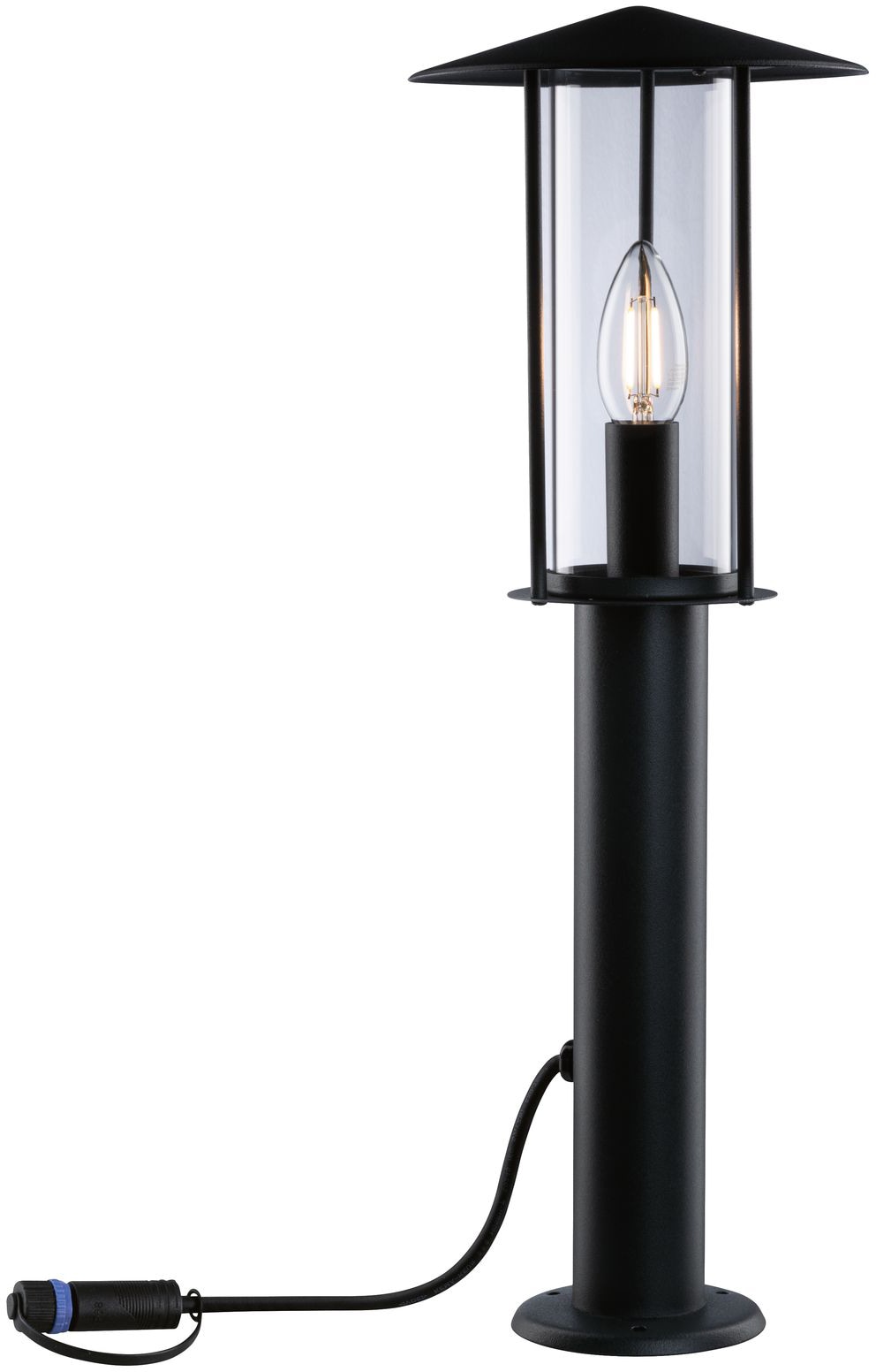 Paulmann LED Gartenleuchte »Poller«, 1 flammig, Leuchtmittel E14 | LED wechselbar, E14, IP44 2W 24V Anthrazit E14