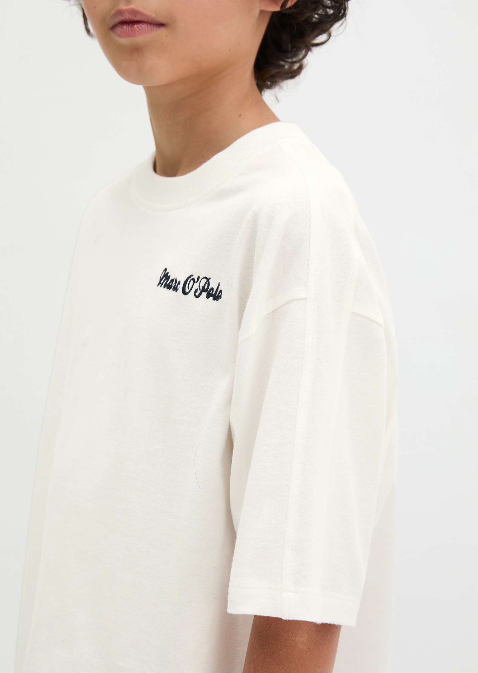 Marc O'Polo Junior T-Shirt normale Passform, für Jungs, dezente Stickerei