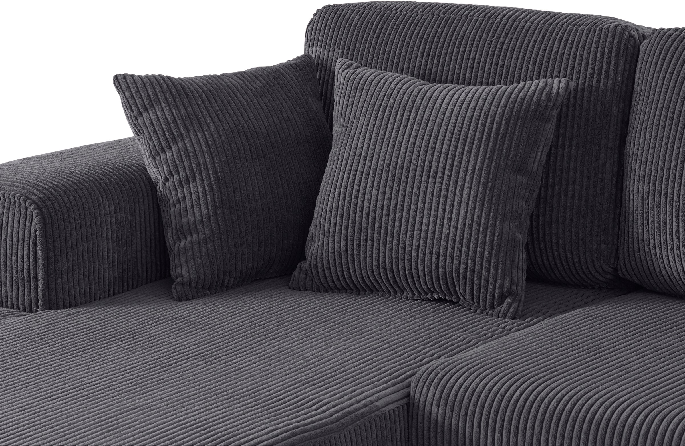 Guido Maria Kretschmer Home&Living Ecksofa »Györ«, L-Form, wahlweise mit Bettfunktion und Bettkasten incl. 2 Zierkissen