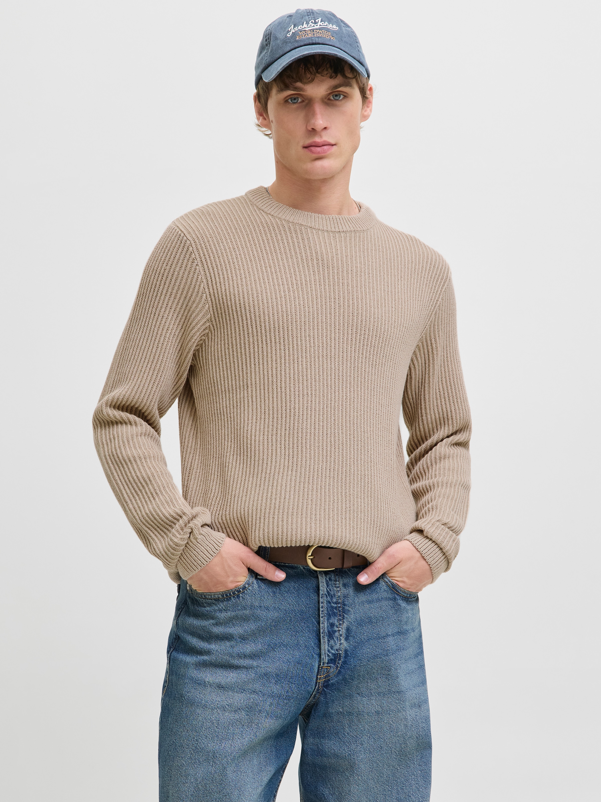 Jack & Jones Strickpullover »JJEDOVER KNIT CREW NECK SN«