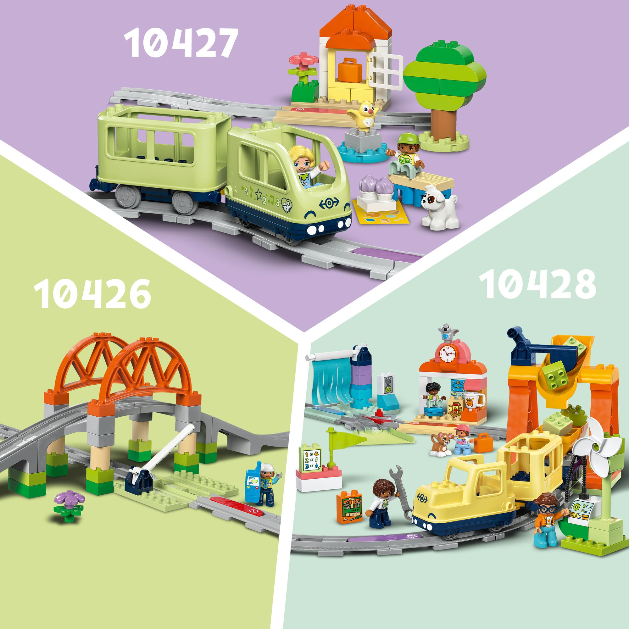 LEGO® Konstruktionsspielsteine »Eisenbahntunnel und Schienen – Erweiterungsset (10425)« LEGO DUPLO Town; Made in Europe