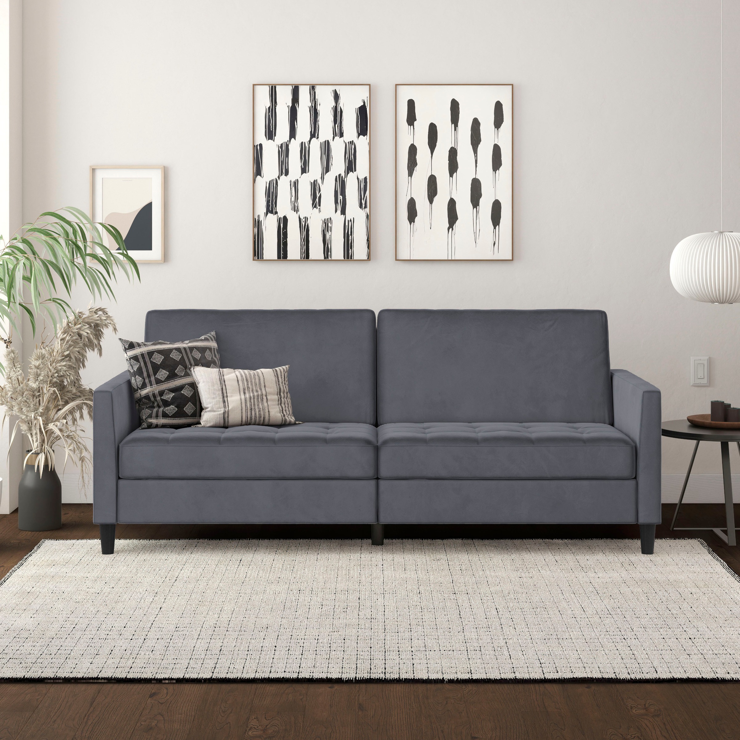 Dorel Home 3-Sitzer »Presley«, Sofa mit Bett-Funktion und verstellbarer Rückenlehne