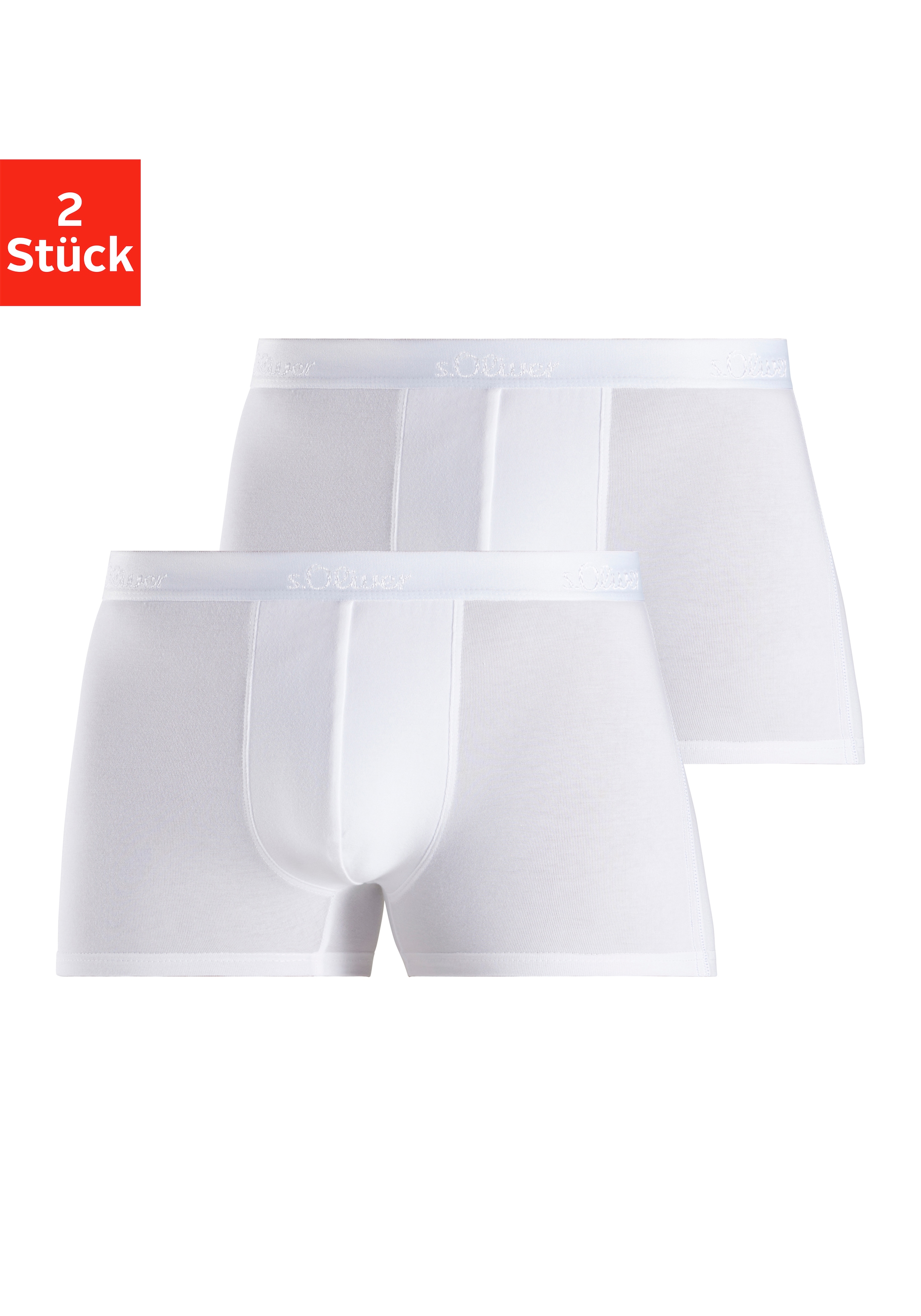 s.Oliver Boxer »Boxershorts für Herren«, (Packung, 2 St.), aus weichem Modal