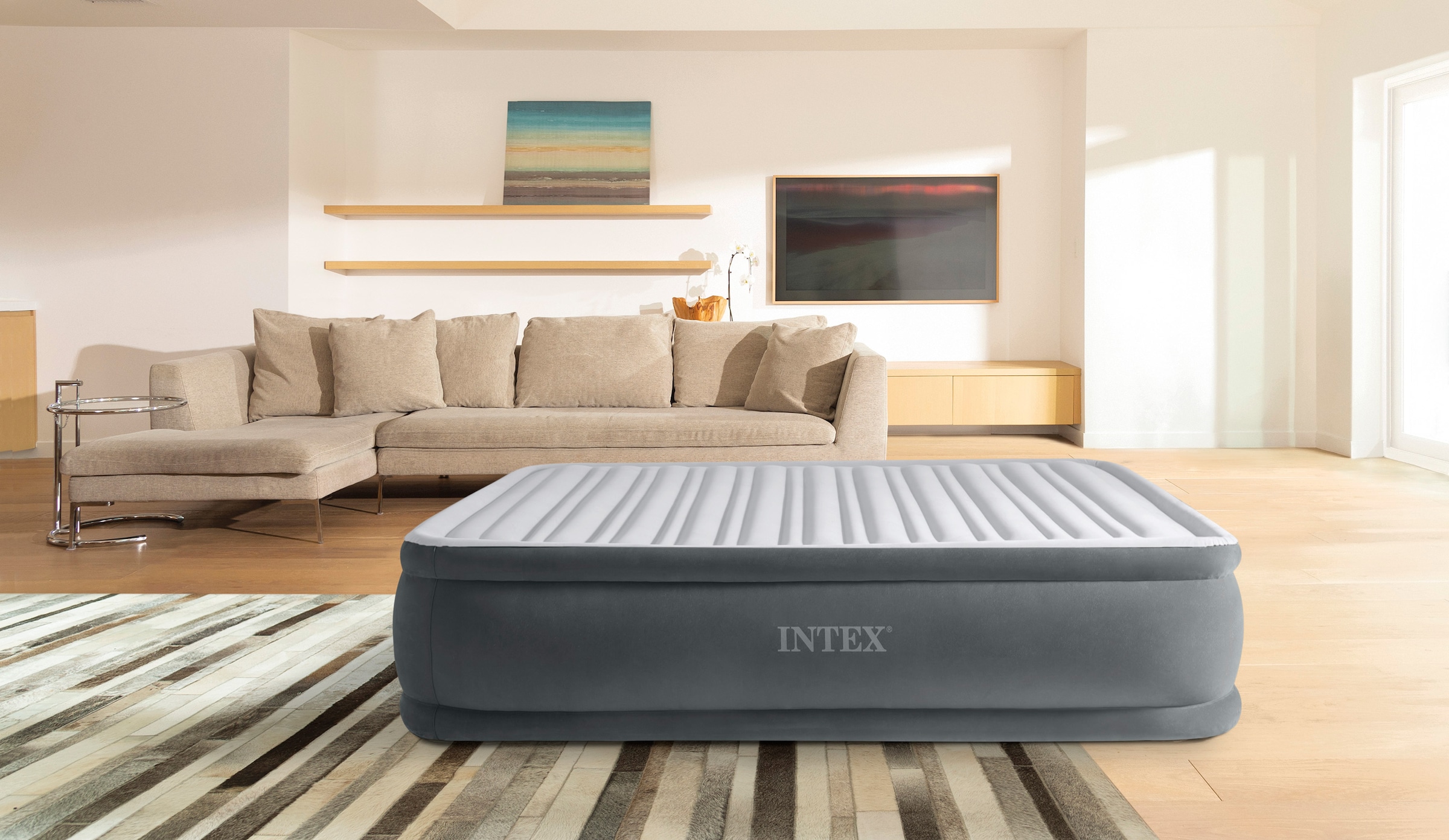Intex Luftbett »Comfort-Plush Elevated Air Kit Queen«