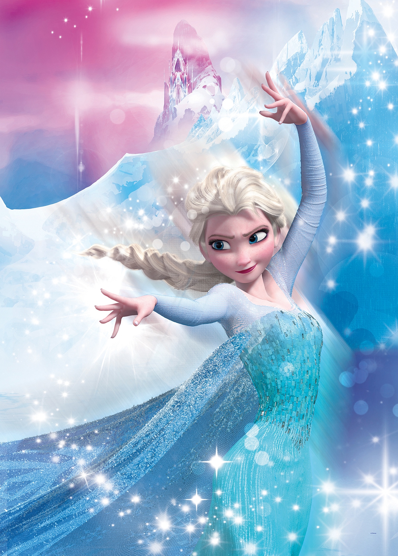 Komar Poster Schlafzimmer, XXL 3 Jahren mit Garantie 2 Wohnzimmer (1 St.), Elsa »Frozen Kinderzimmer, Action«, | kaufen Disney, online