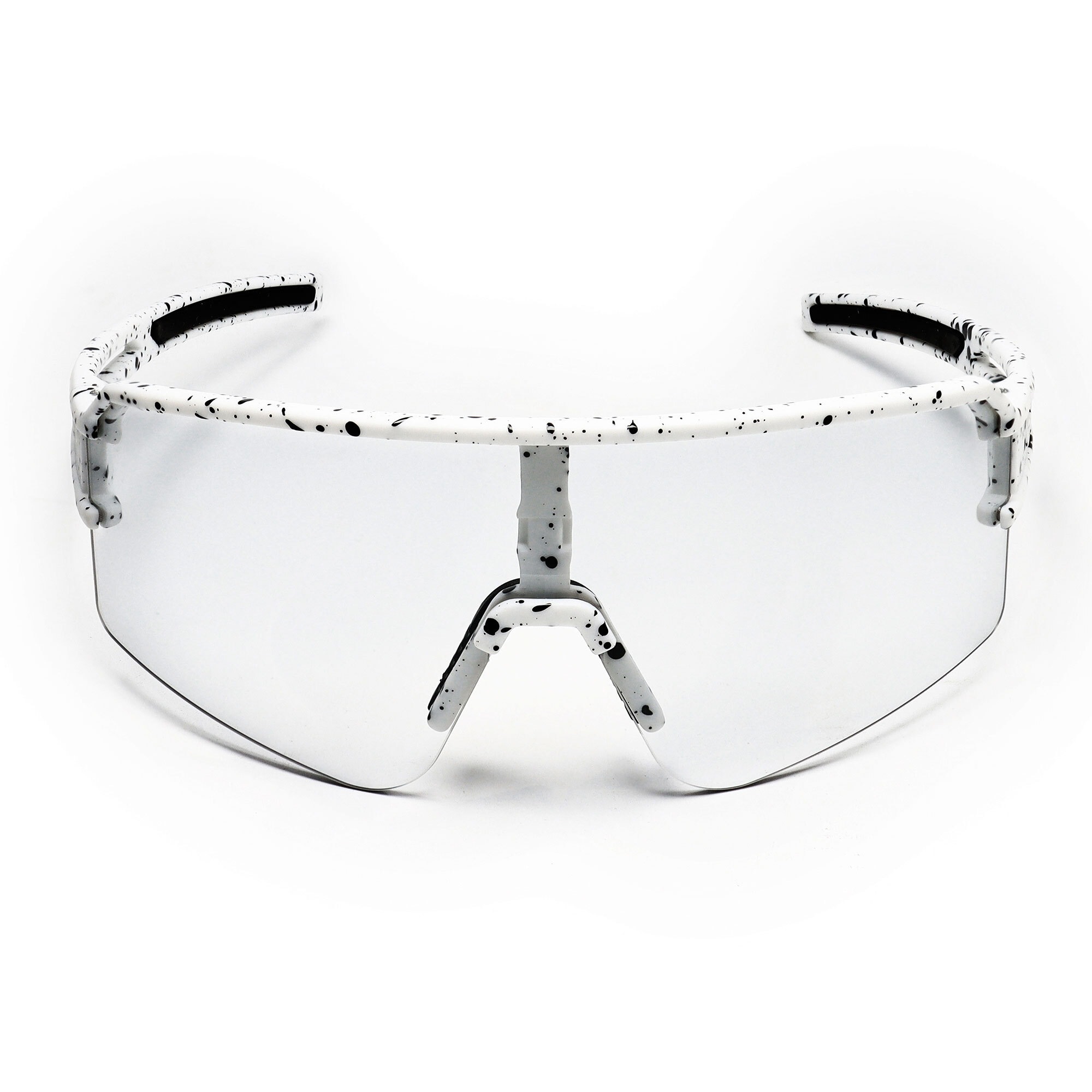 YEAZ Sportbrille »Sport-Sonnenbrille weiß/transparent SUNSPOT«