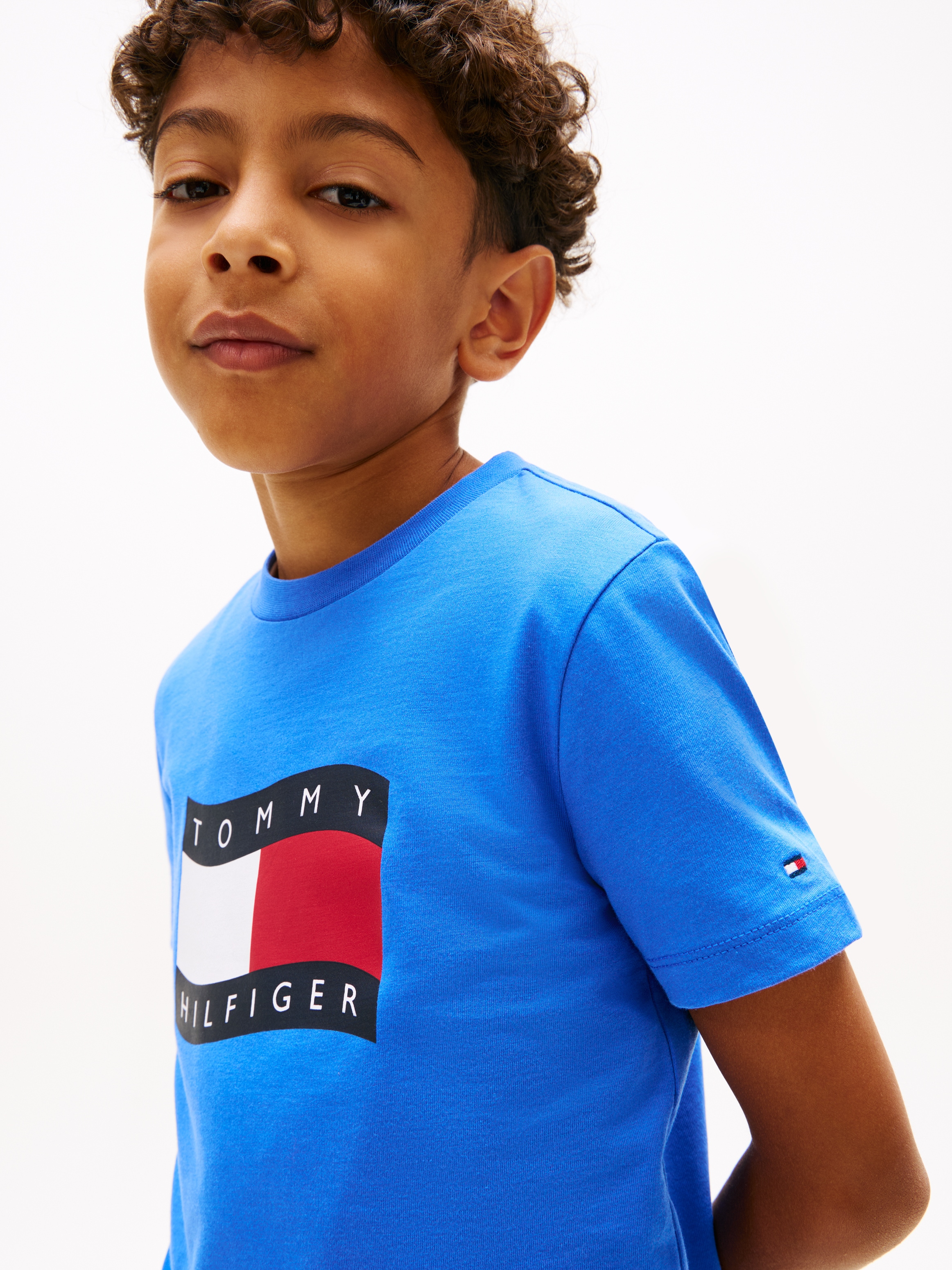 Tommy Hilfiger T-Shirt »WAVY FLAG T-SHIRT« Kinder bis 16 Jahre, regular fit
