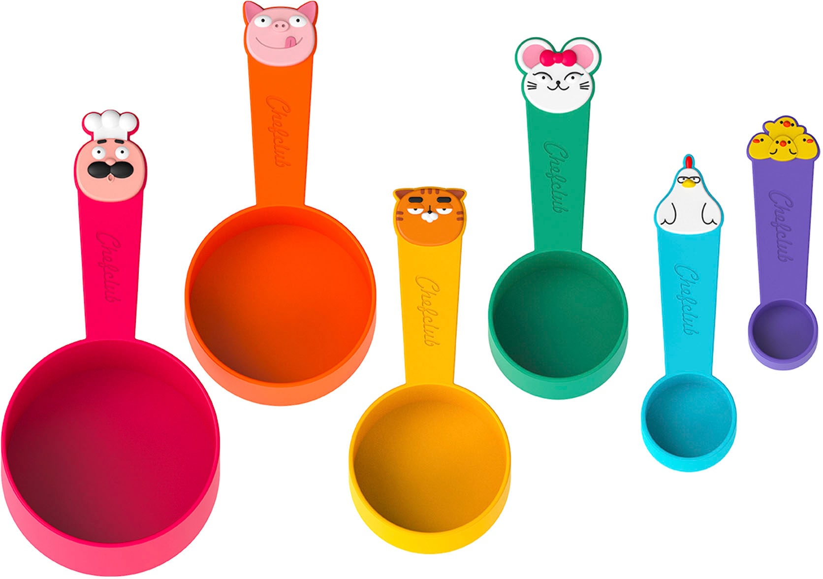 Kreativset »Die Cheflub Messbecher«, (Set, 6 tlg.), für Kinder