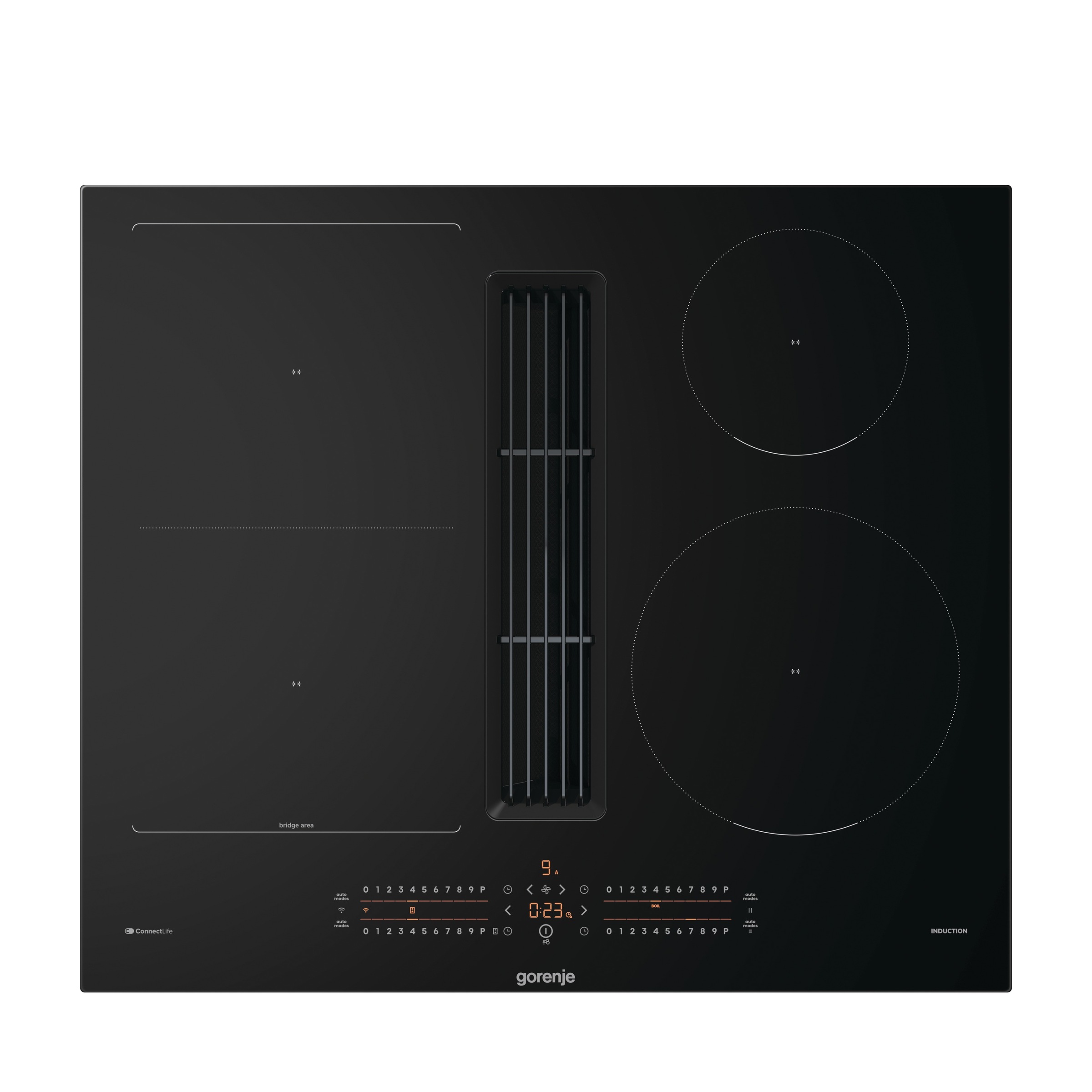 GORENJE Kochfeld mit Dunstabzug »GEH6432BSCWF«, 60cm Induktionskochfeld mit Dunstabzug