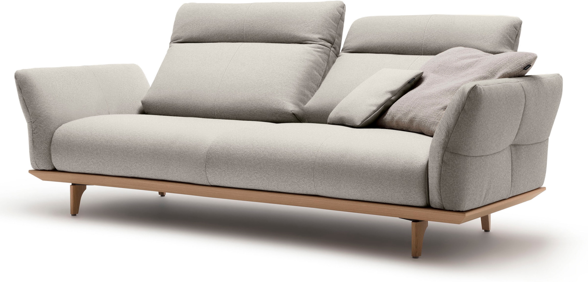 Creation BY ROLF BENZ 3-Sitzer »CR.460« Sockel in Eiche, Füße Eiche natur, Breite 208 cm