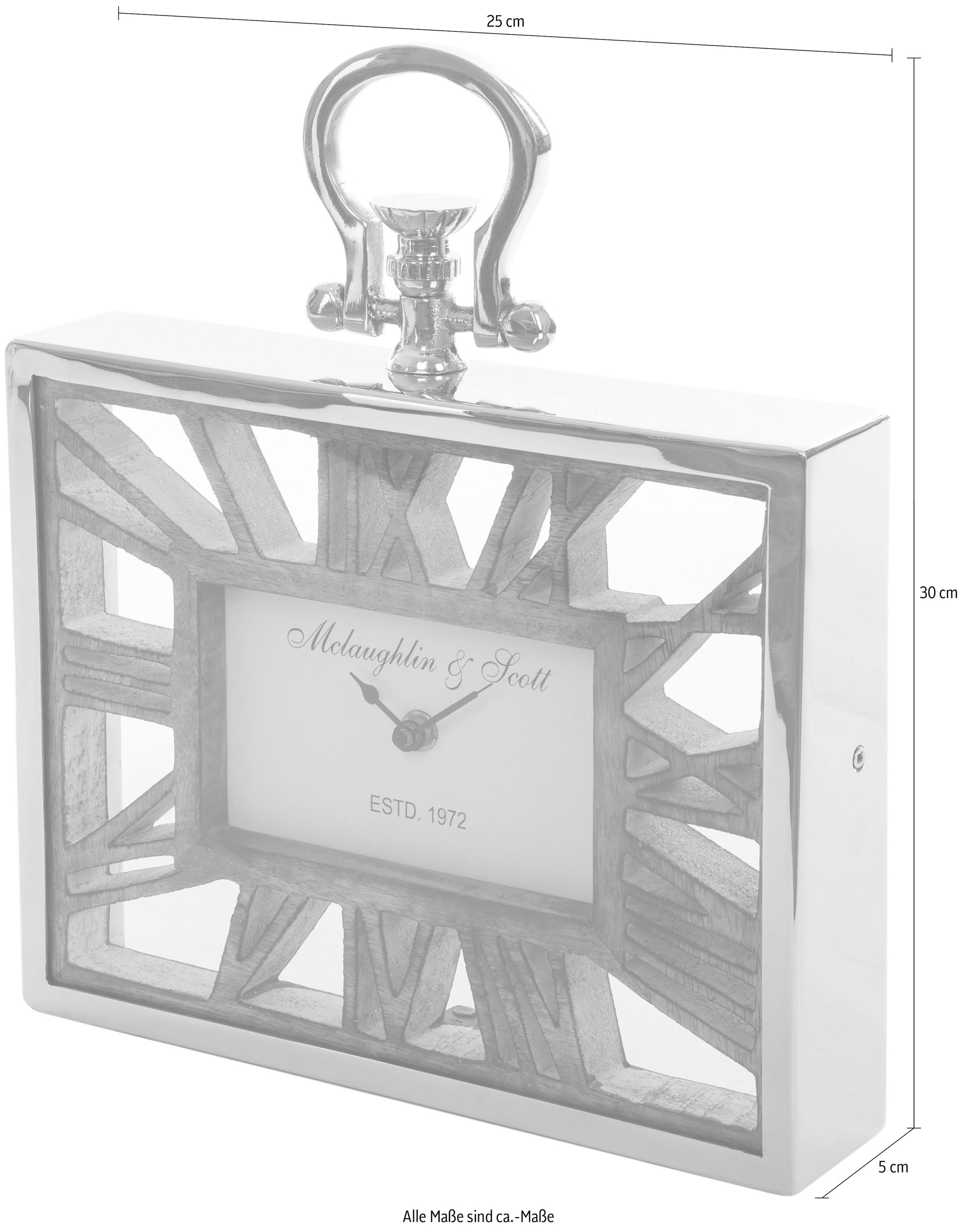 Myflair Möbel & Accessoires Wanduhr »"Armina"«, römische Ziffern, 25 cm