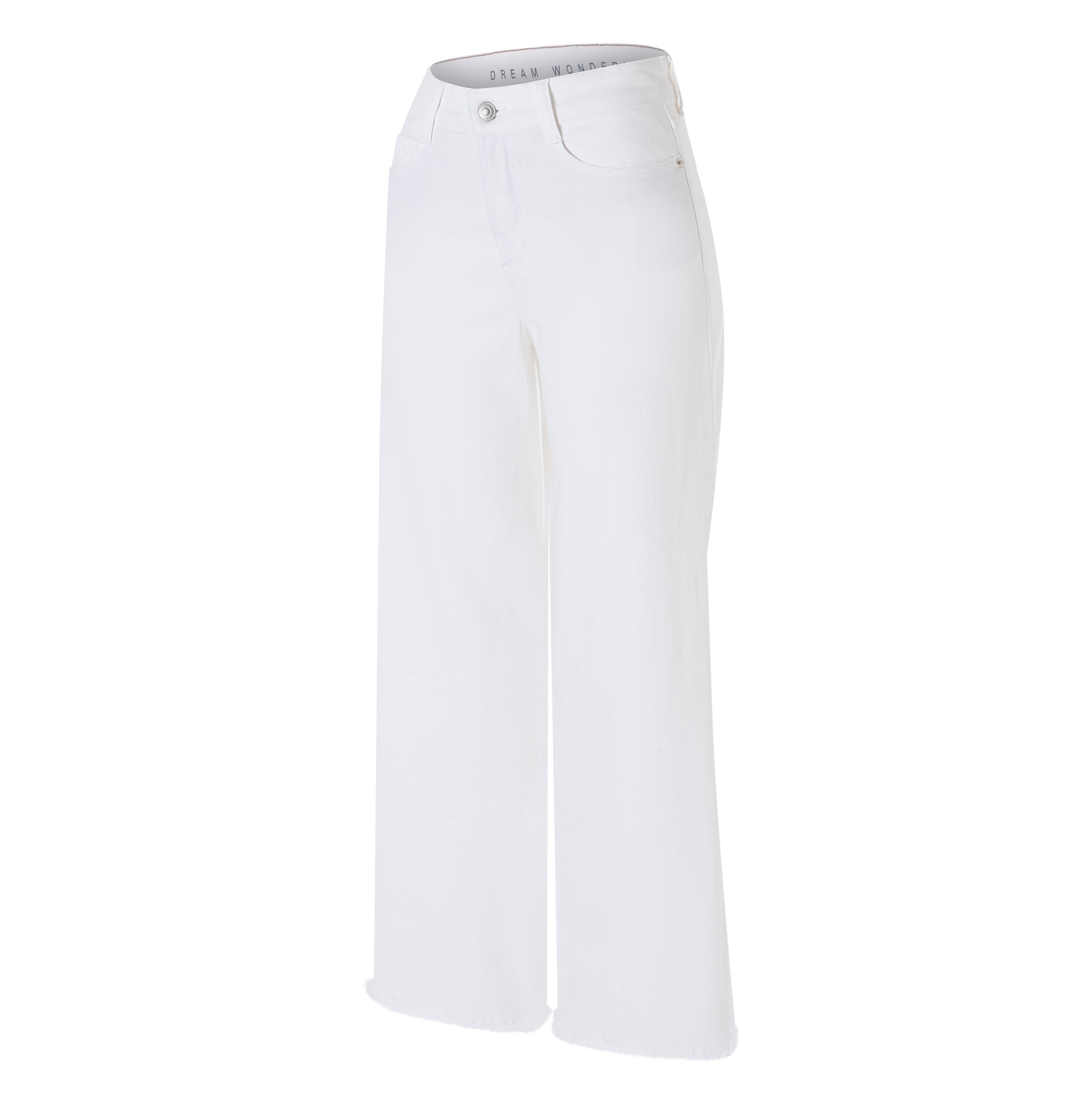 MAC Weite Jeans »DREAM WIDE« mit Fransen am Saum