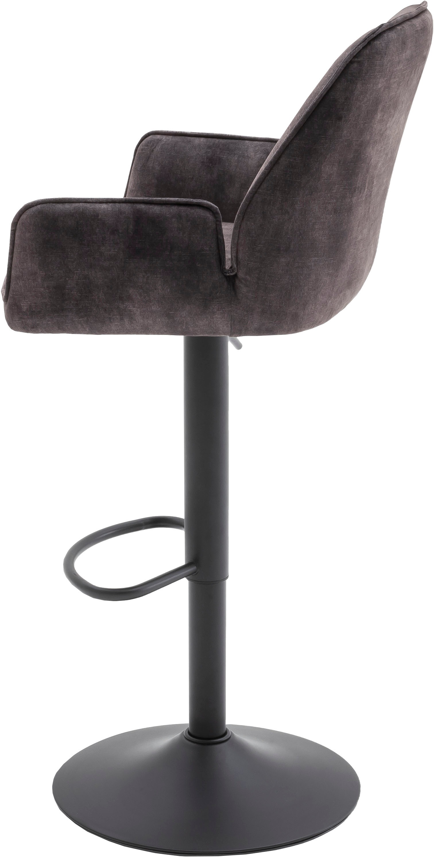 MCA furniture Bistrostuhl »OTTAWA Tresenstuhl Barstuhl Barmöbel Bistro«, Velours, Barhocker,Bistrostuhl,Barstuhl,drehbar,belastbar120kg,Sitzhöhe 63-84cm