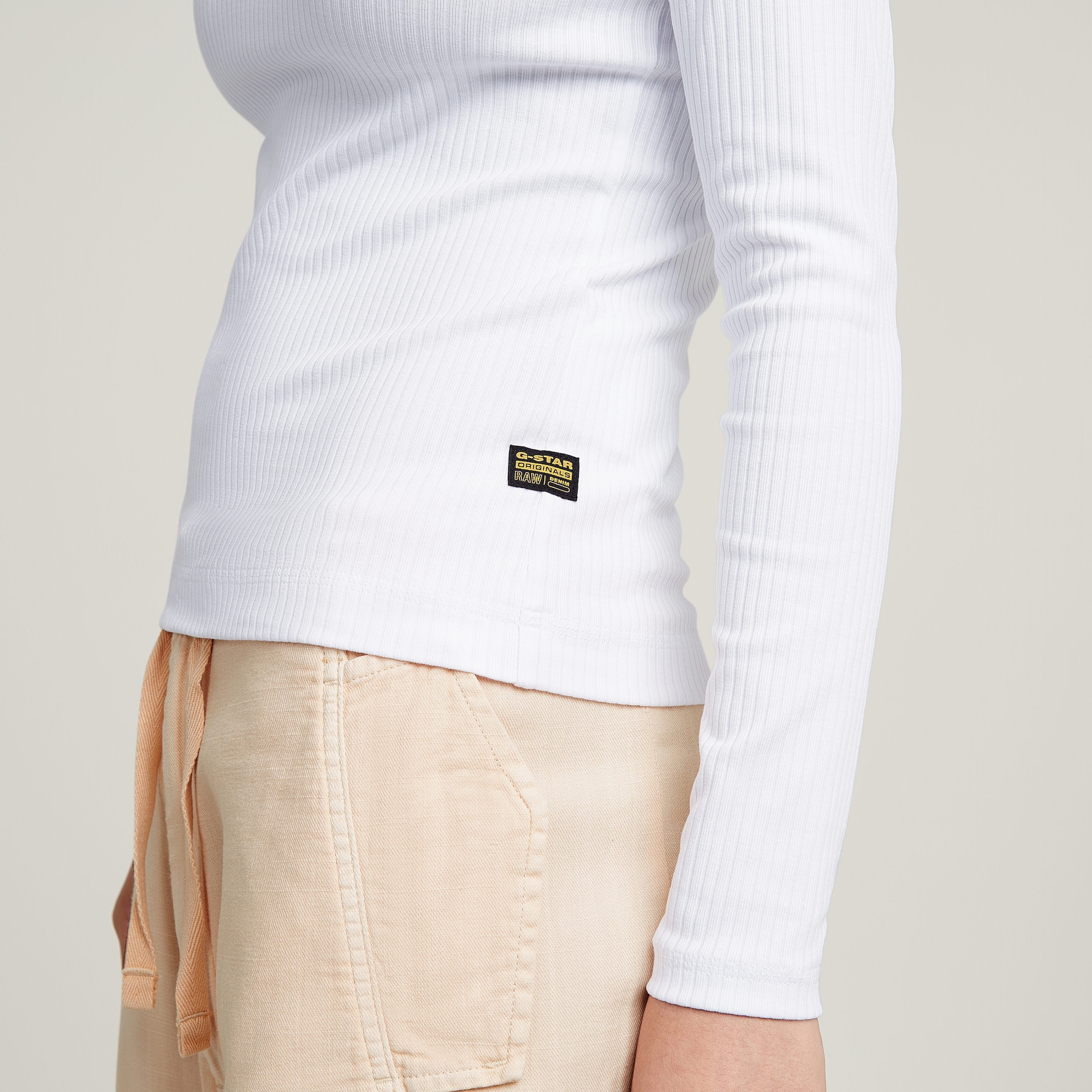 G-STAR Longsleeve »Slim Rib«, mit Stretchanteil