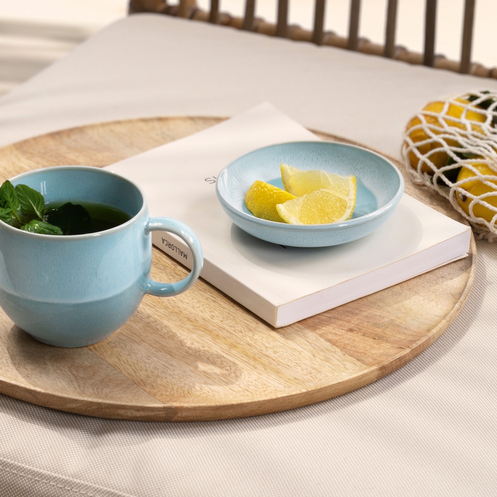 like. by Villeroy & Boch Dipschale »Dipschalen Perlemor Aqua ø 11,7 cm 6er Set blau« 6 Spülmaschinengeeignet, Mikrowellengeeignet