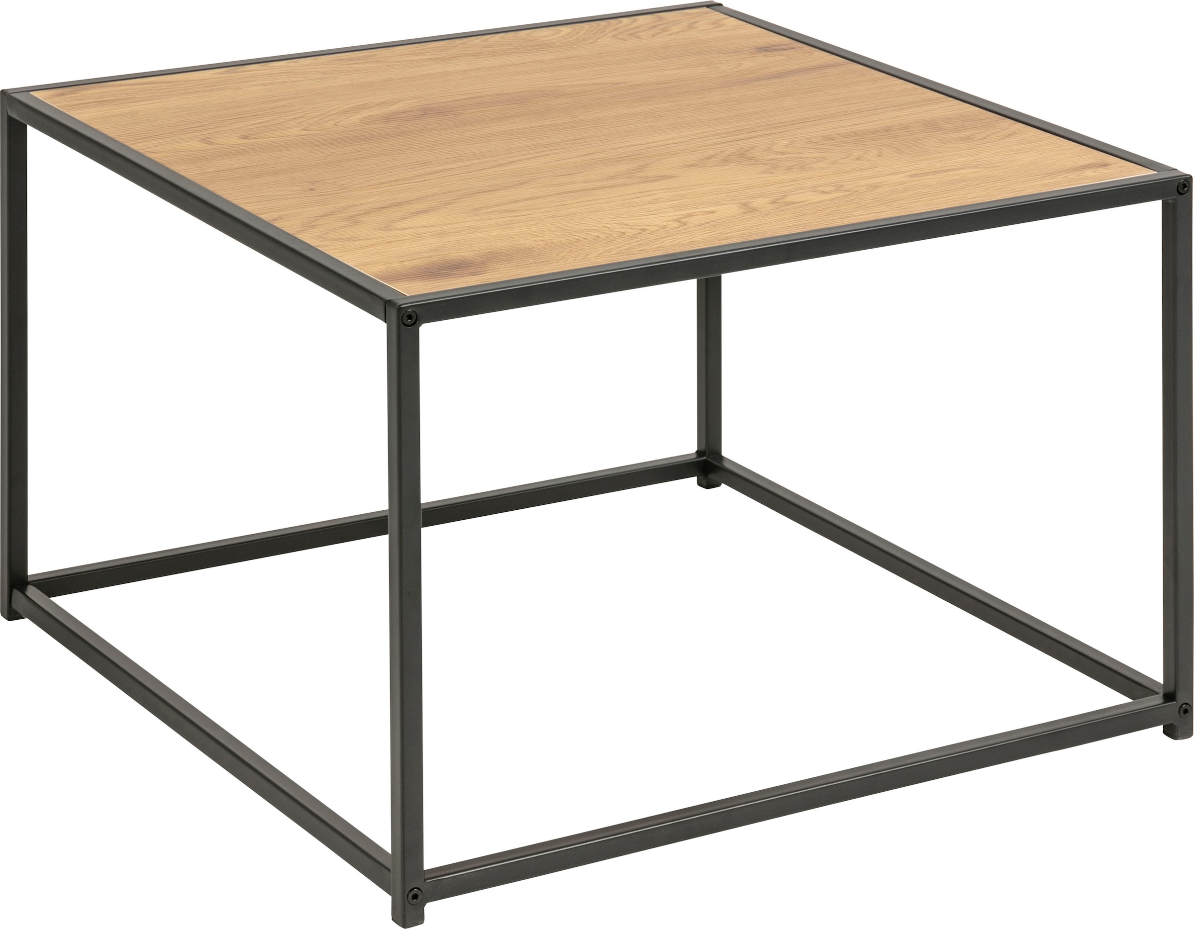ACTONA GROUP Couchtisch, Metallgestell im modernen Industrie-Look, quadratisch, Breite 60 cm