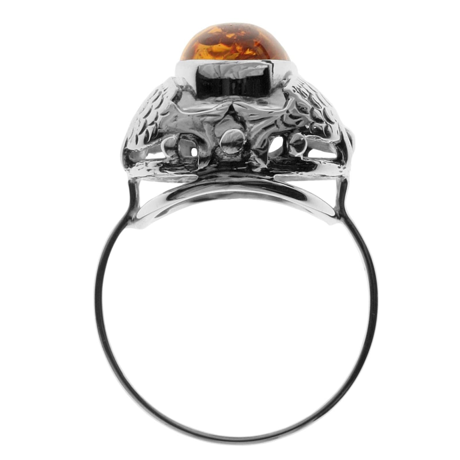 OSTSEE-SCHMUCK Fingerring »- Fischland - Silber 925/000 - Bernstein«