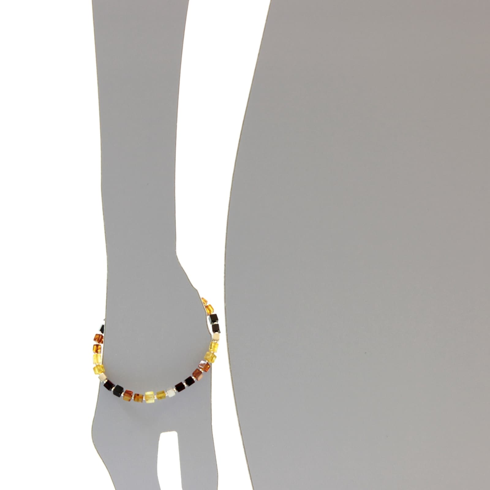 OSTSEE-SCHMUCK Armband »- Würfel  4 - Silber 925/000 - Bernstein«