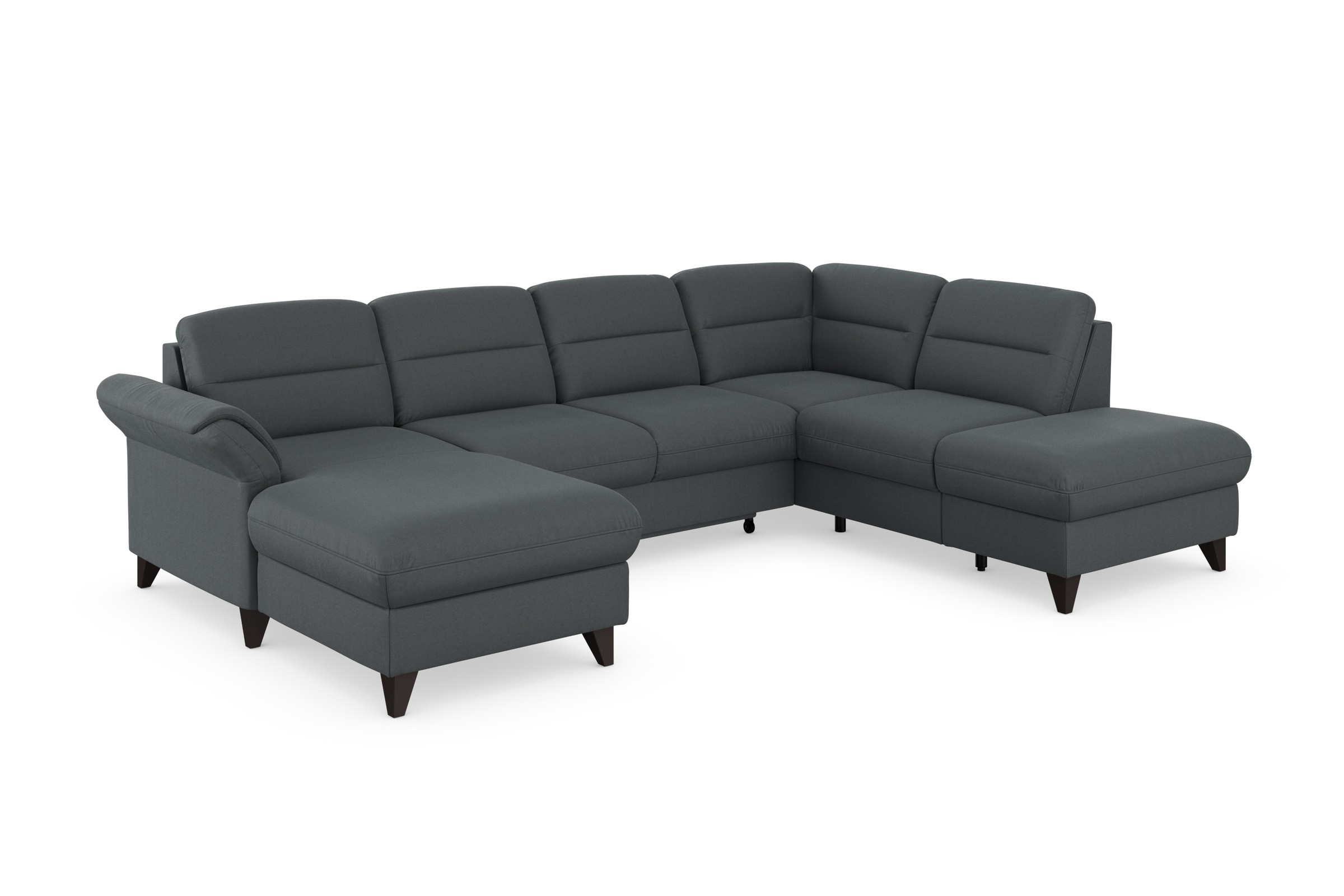 sit&more Wohnlandschaft »Mellum U-Form«, Federkern, wahlweise mit Bettfunktion, Stauraum und Armteilfunktion