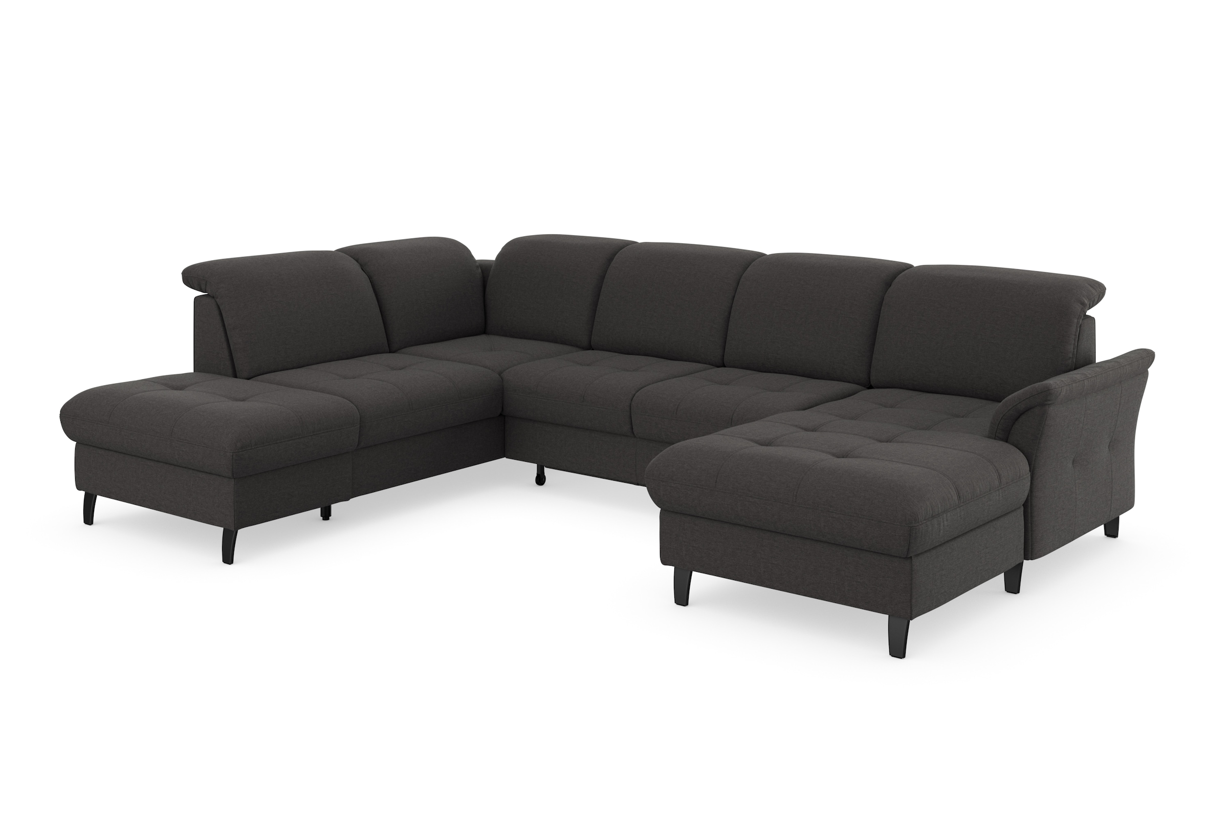 sit&more Wohnlandschaft »Maggiore U-Form«, wahlweise mit Kopfteilverstellung, Bettfunktion und Stauraum