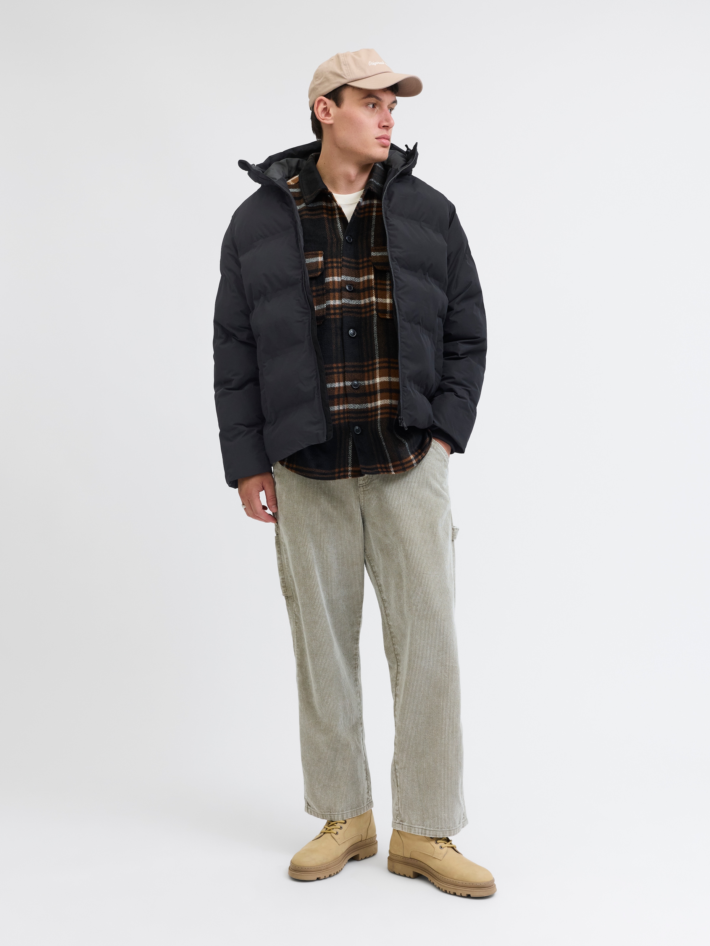Jack & Jones Steppjacke »JJESOHO PUFFER HOOD SN« mit Kapuze