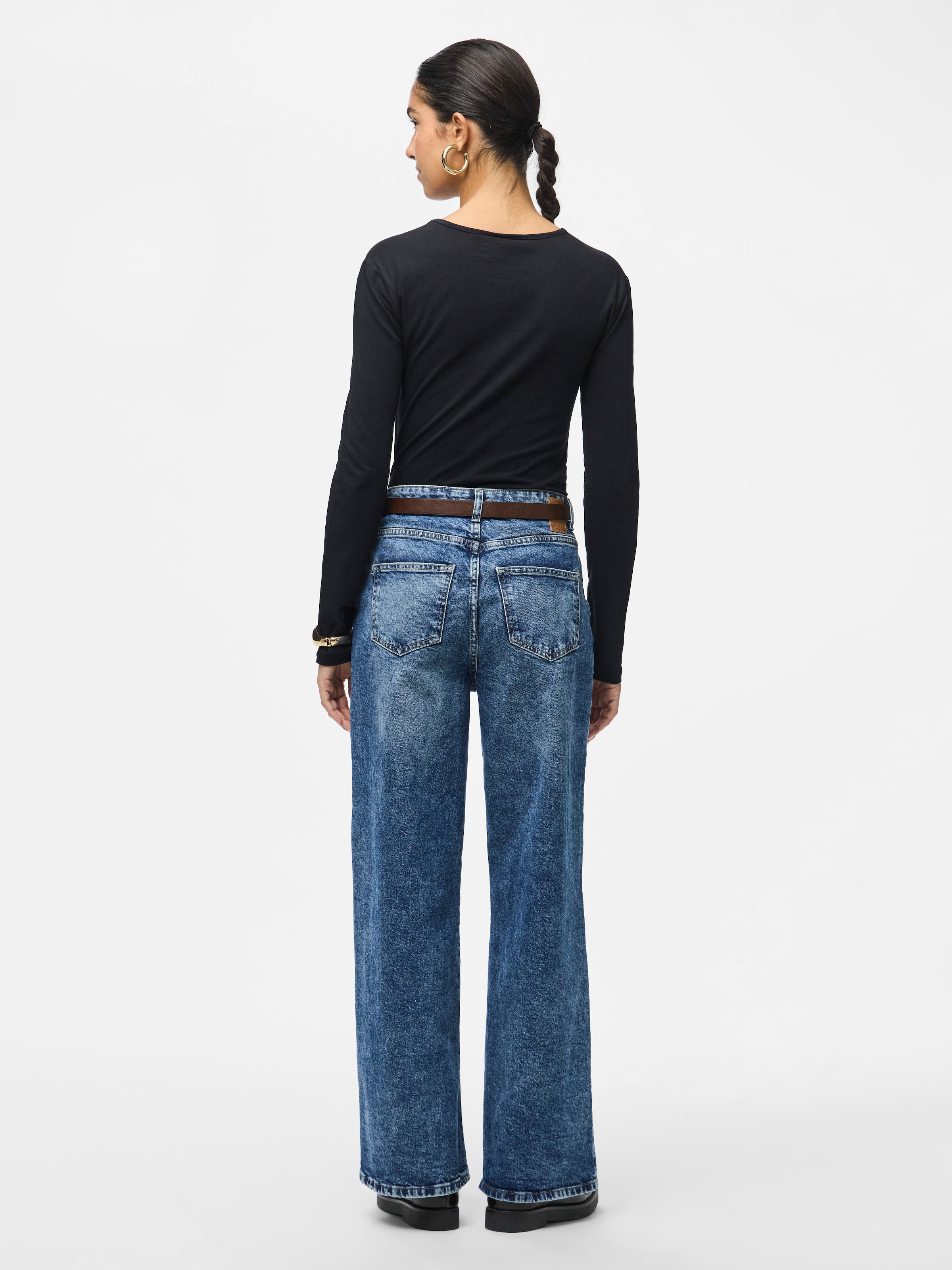 pieces Langarmshirt »PCAMELIA LS TOP 2-PACK JRS NOOS BC« 2er-Pack,  mit klassischen Farben