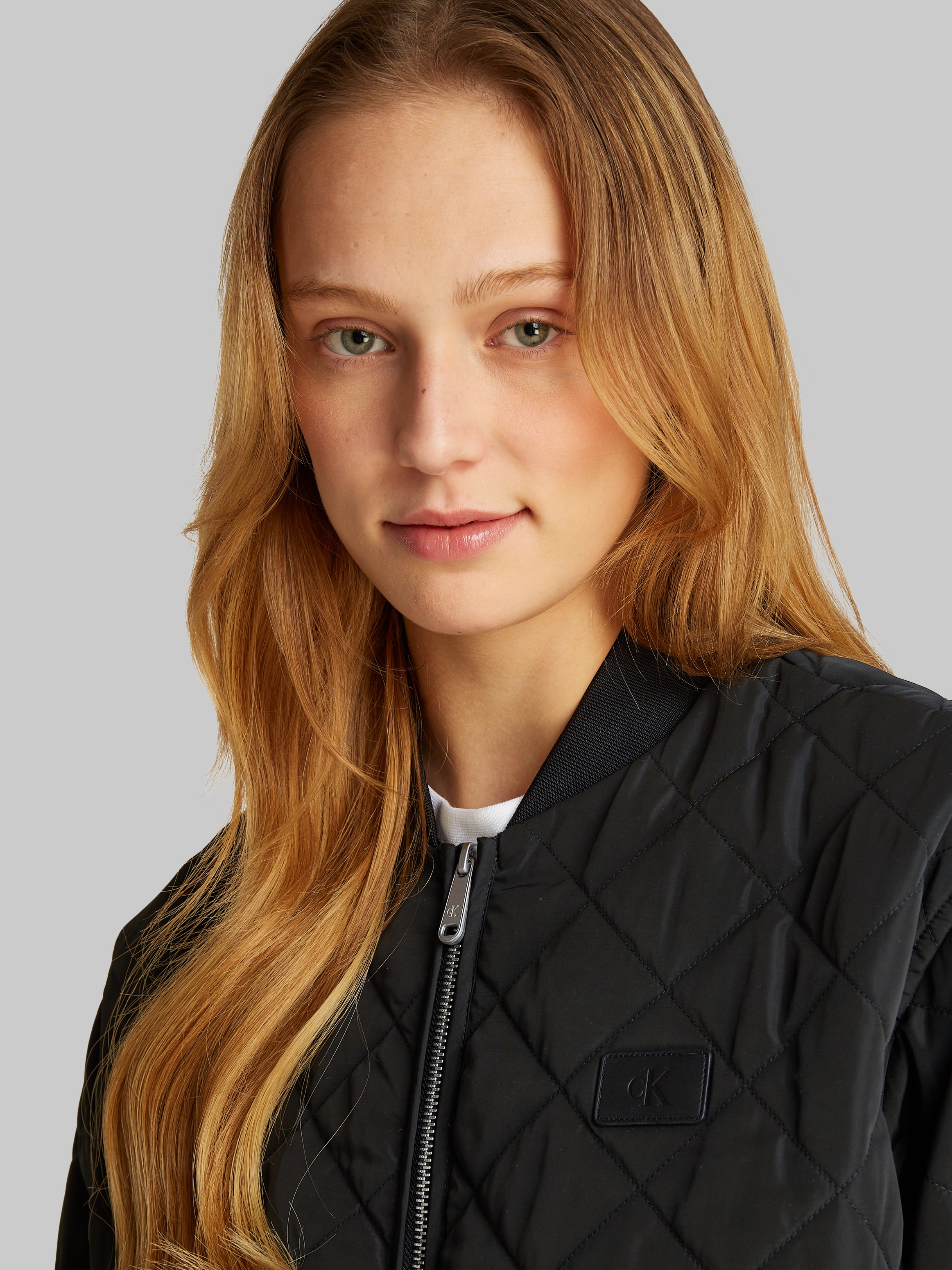 Calvin Klein Jeans Bomberjacke »LW QUILTED JACKET«, mit Logodruck, mit Steppmuster