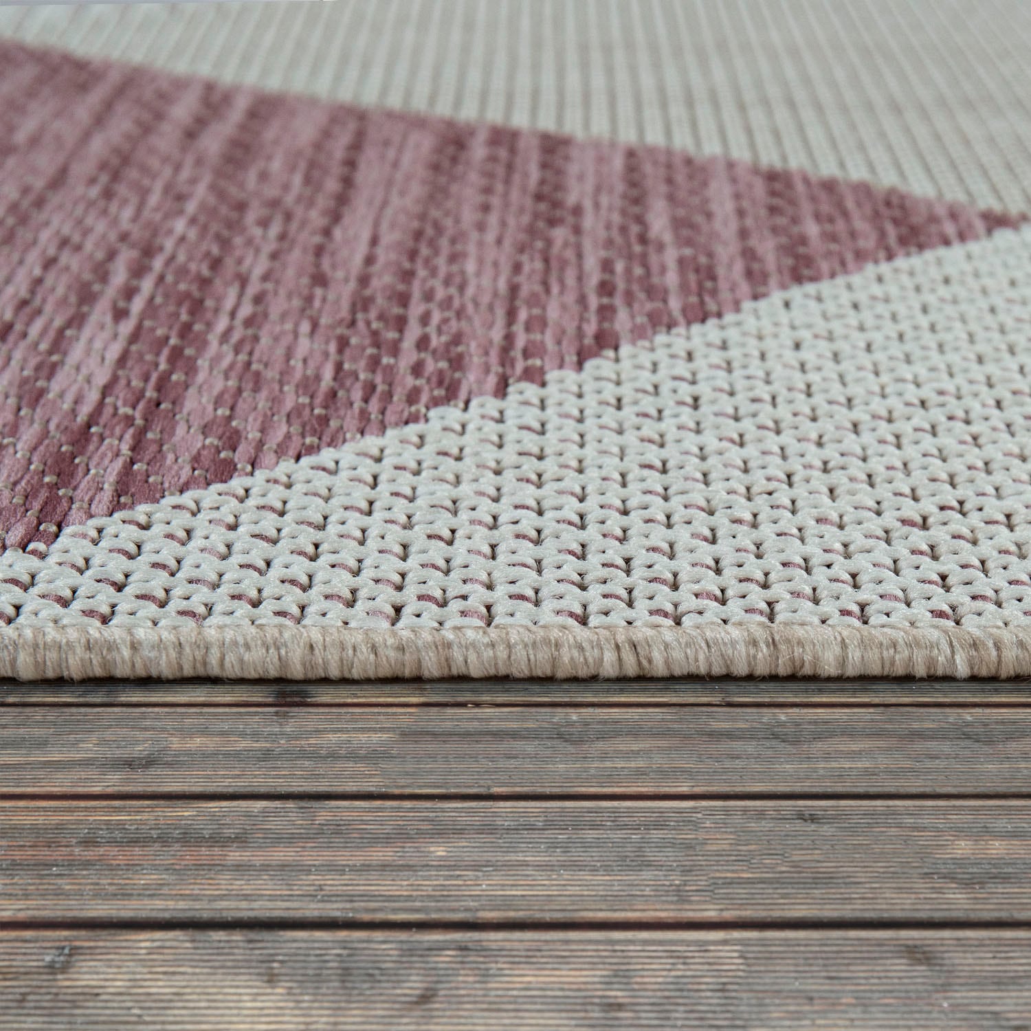 und rechteckig, Outdoor modernes geeignet Teppich Design, In- Home »Kortrijk Paco Flachgewebe, Pastell-Farben, 743«,