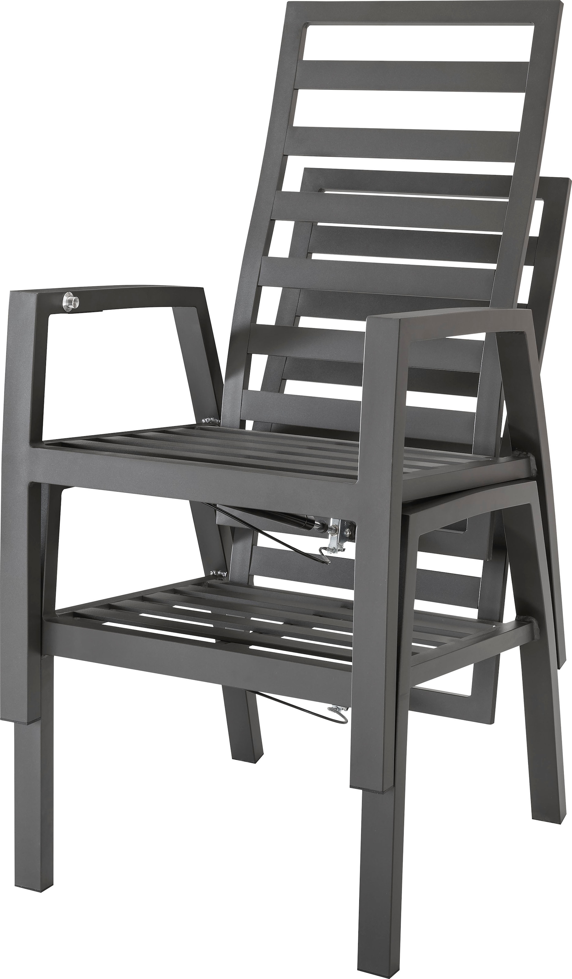 Destiny Hochlehner »GARDA«, (Set), 2 St., Polyester, Aluminium, stufenlos  verstellbar, inkl. Auflagen für Sitz- und Rücken auf Raten kaufen