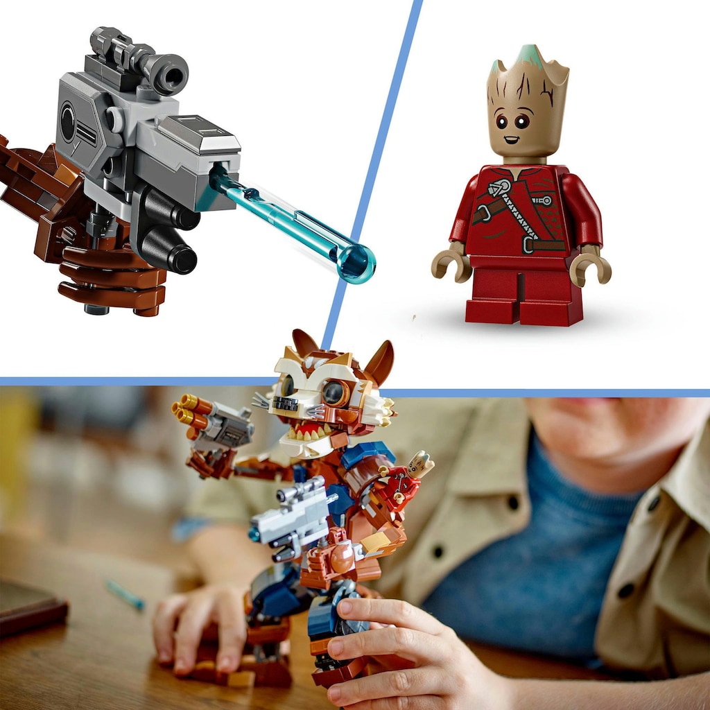 LEGO® Konstruktionsspielsteine »Rocket & Baby Groot (76282), LEGO Super Heroes«, (566 St.)