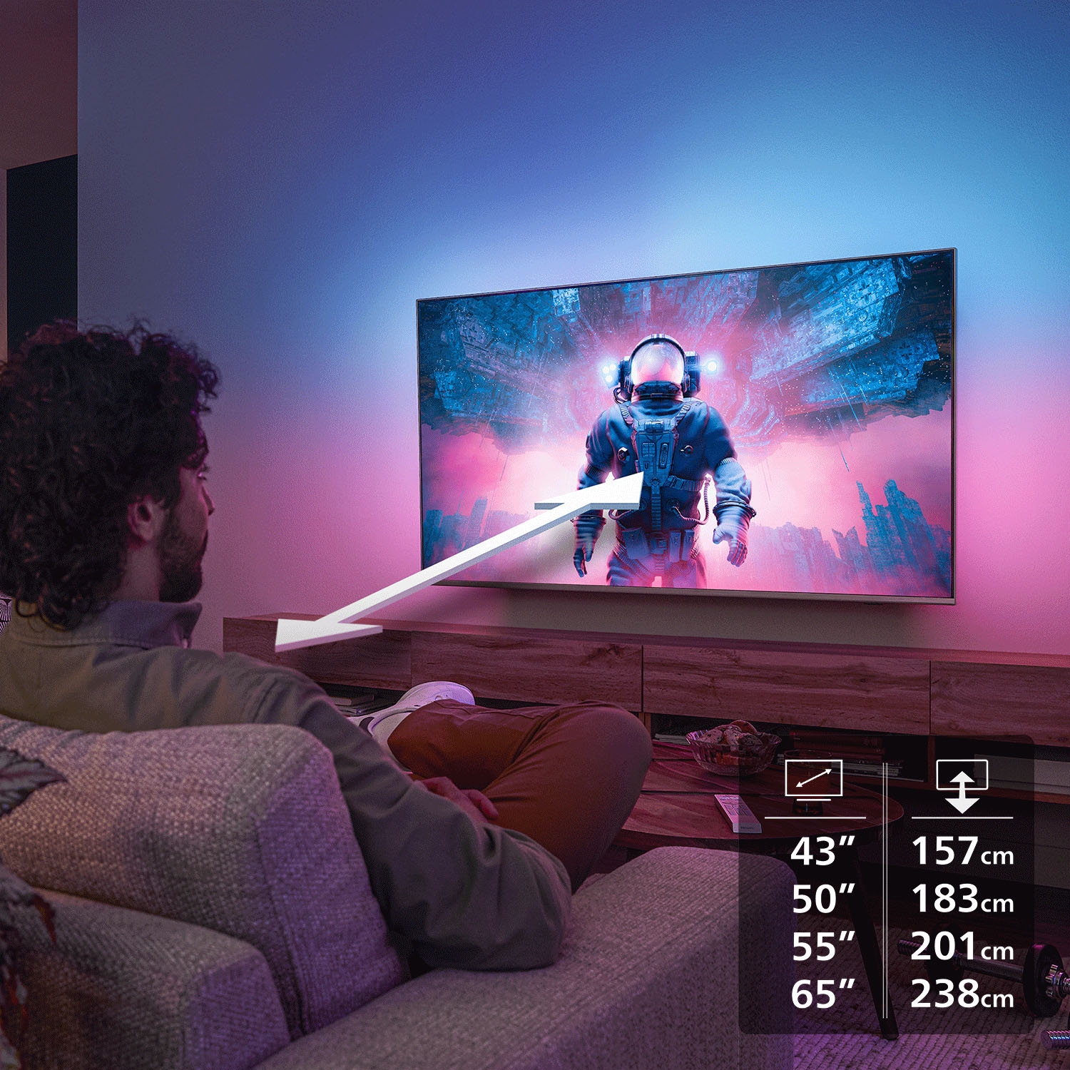 Philips LED-Fernseher »65PUS8001/12« 164 cm/65 ″ Smart-TV