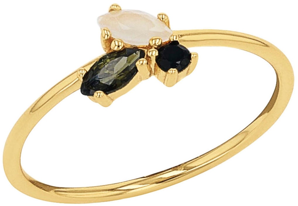 Amor Fingerring »2037257/-58/-59/-60/-61«, mit Glasstein, Zirkonia (synth.)