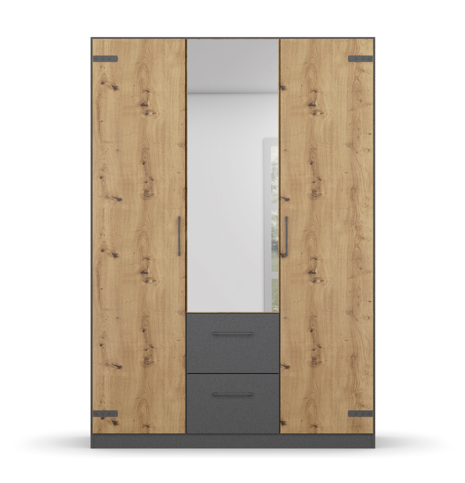 rauch Schrank-Set »Holmes«, mit Applikationen "Industrial Style"