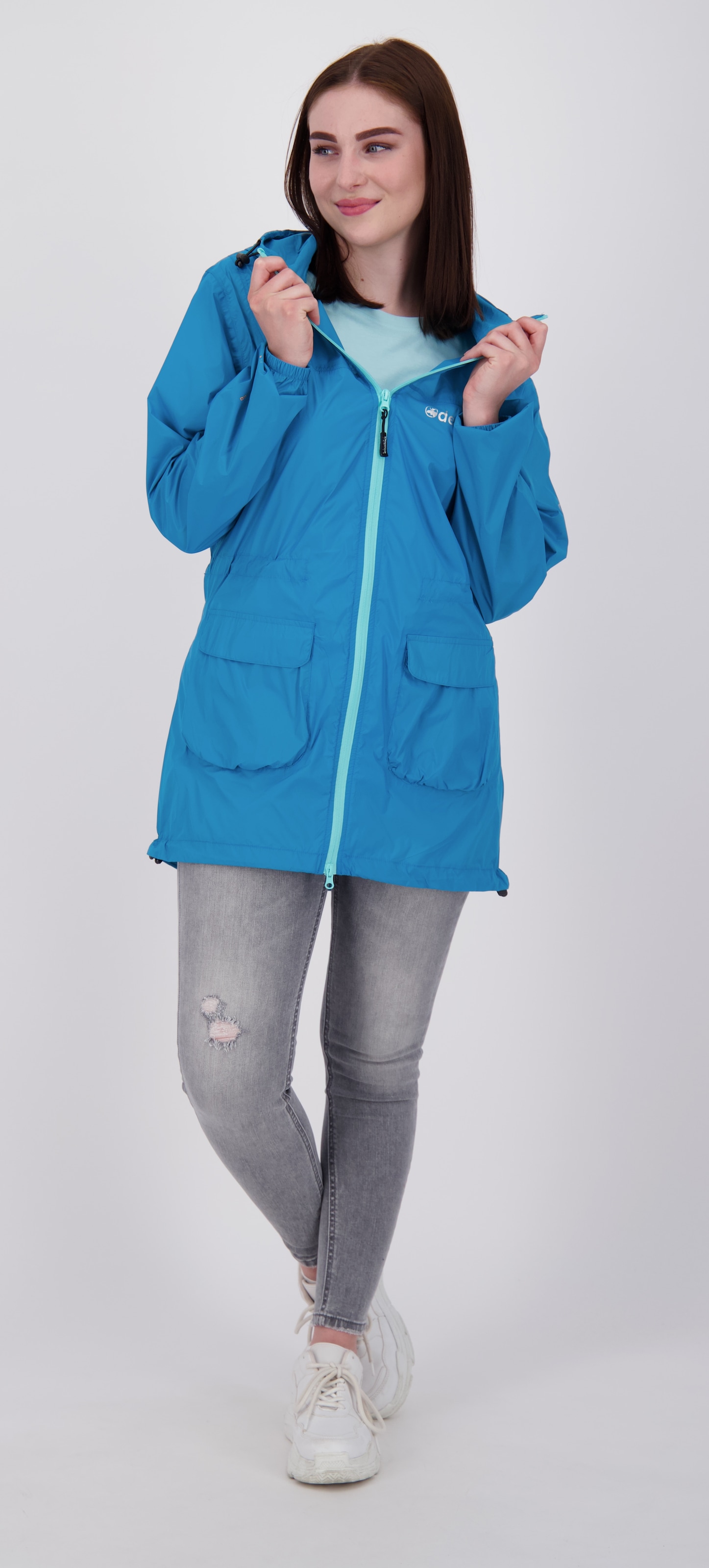 DEPROC Active Regenmantel »ROBSON LONG WOMEN«, auch in Großen Größen erhältlich