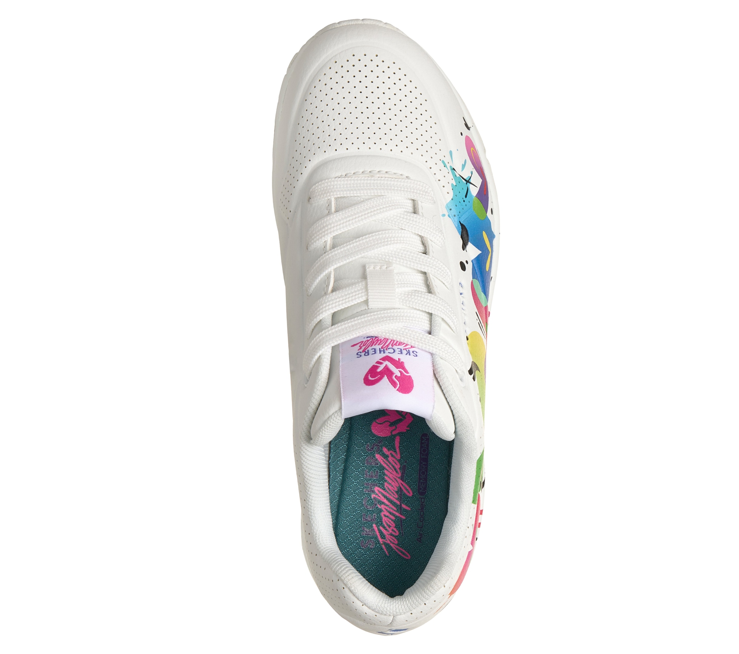 Skechers Sneaker »UNO-JASON NAYLOR«  Halbschuh, Schnürschuh mit buntem Herzchen-Print