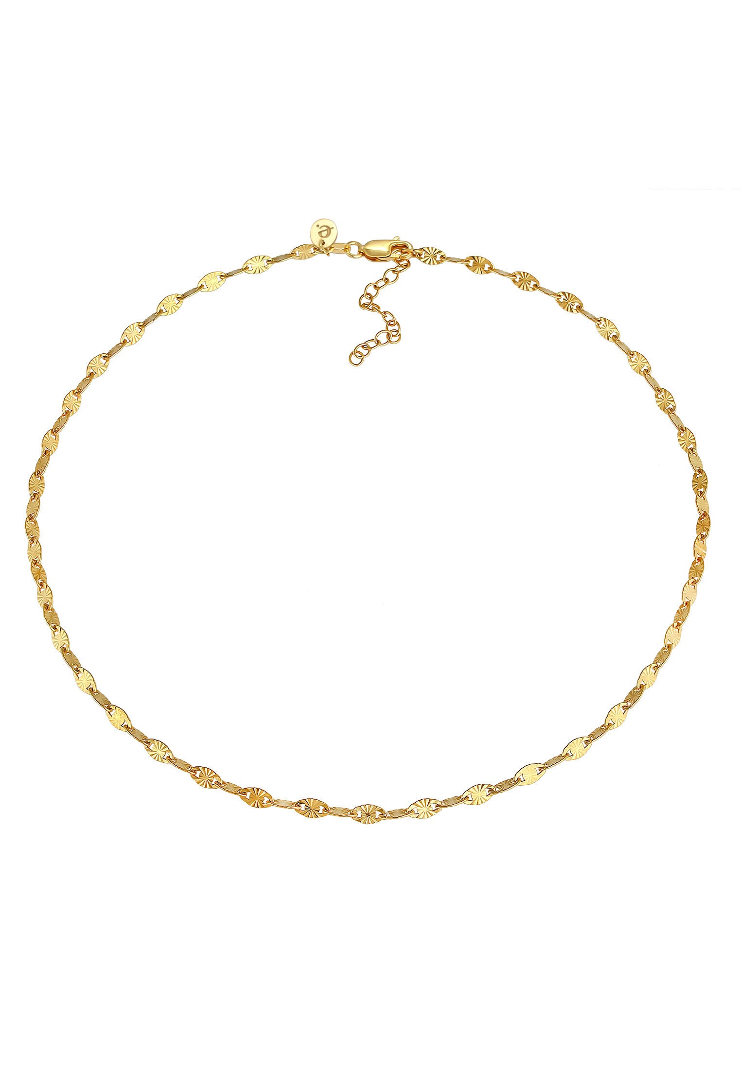 Elli Premium Choker »Halskette Choker Plättchen Design Stern Look 925 Silber«